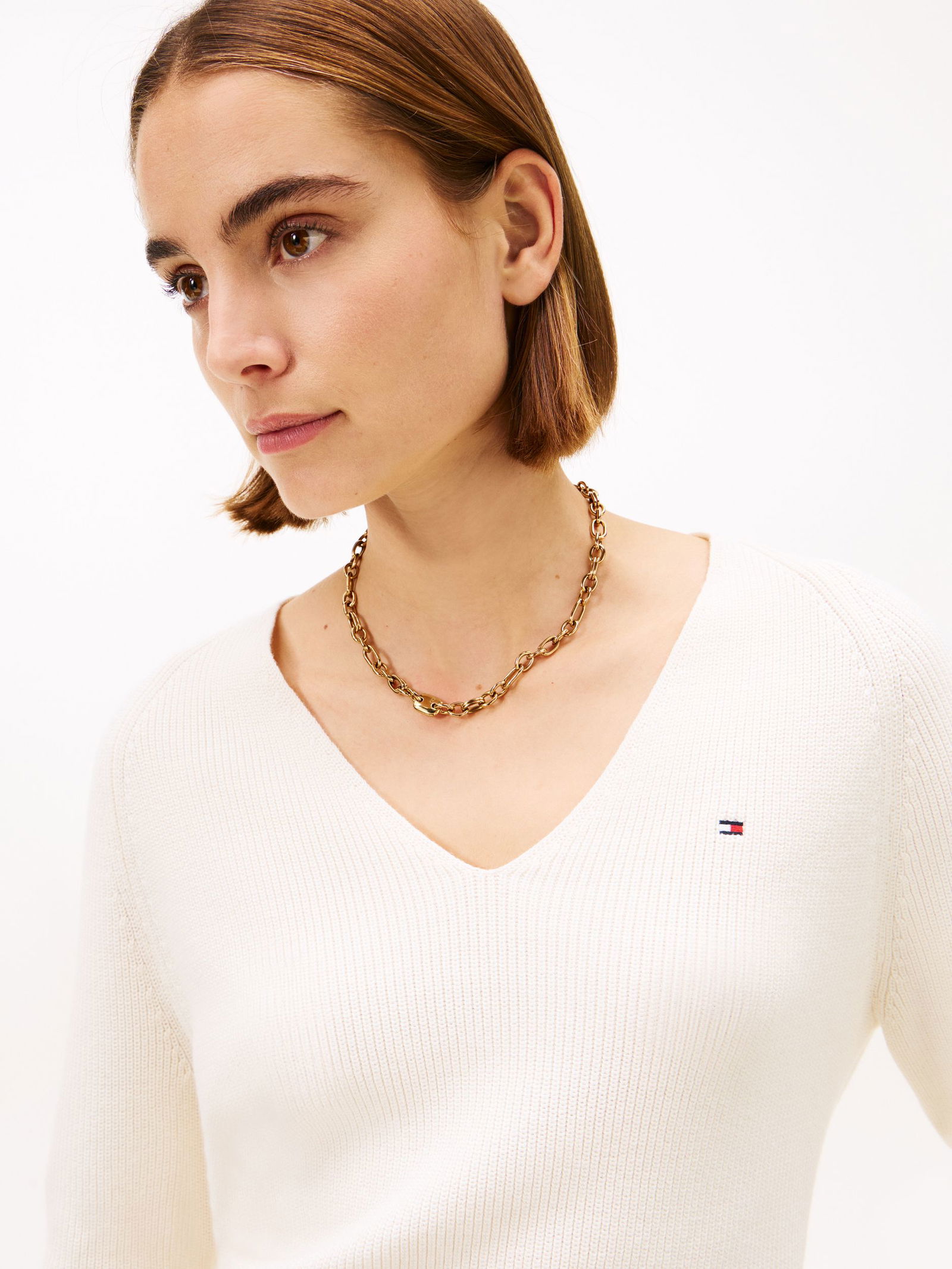 Tommy Hilfiger |  Tommy Hilfiger Pullover  | S | ivory petal