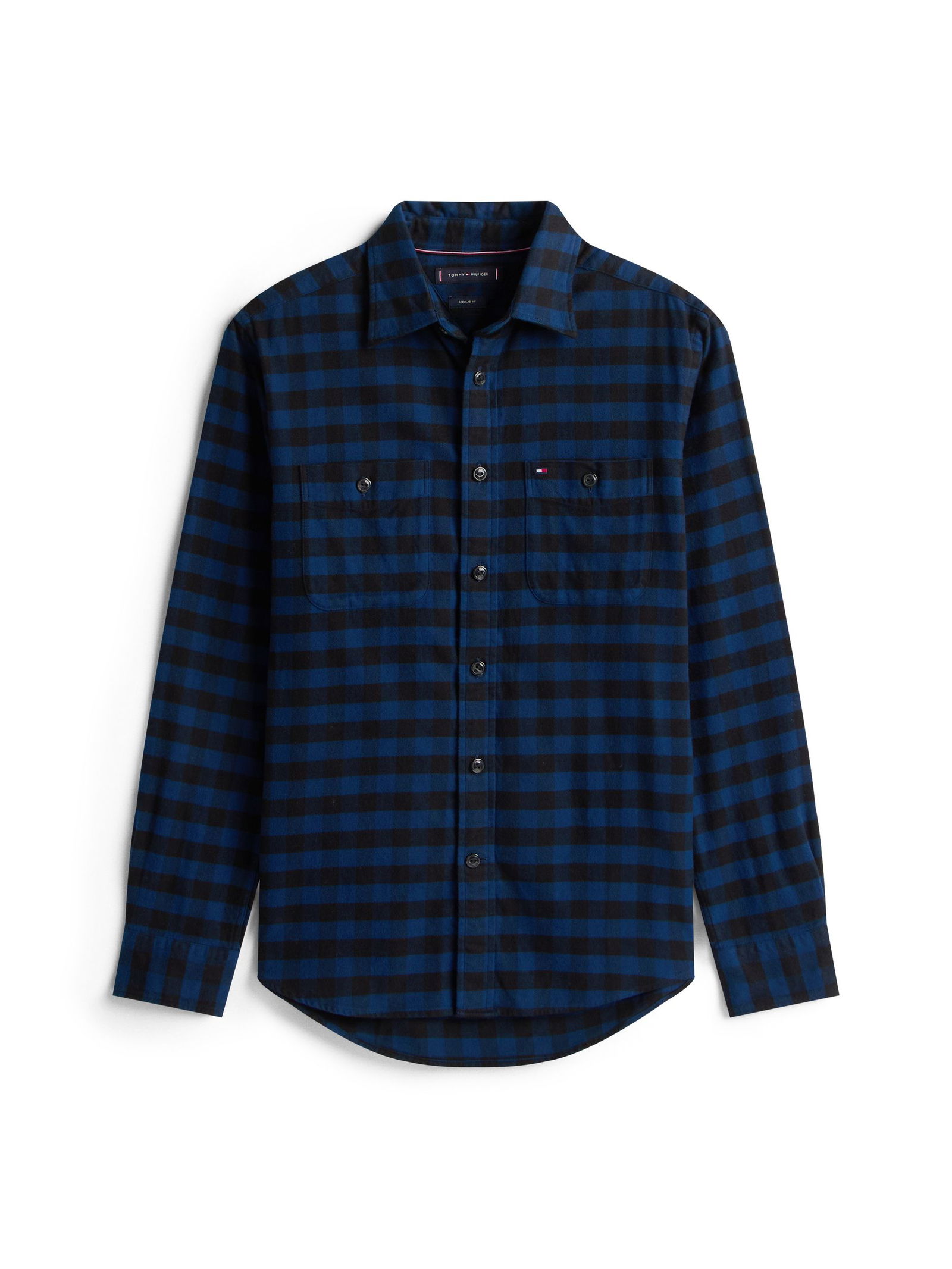 Tommy Hilfiger | Tommy Hilfiger Hemd Regular Fit | XL | blue coal / optic white