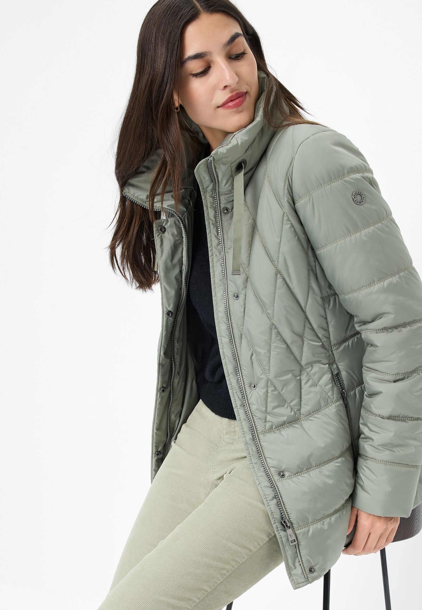 Fuchs & Schmitt |  Fuchs & Schmitt Steppjacke  | 36 | salbei