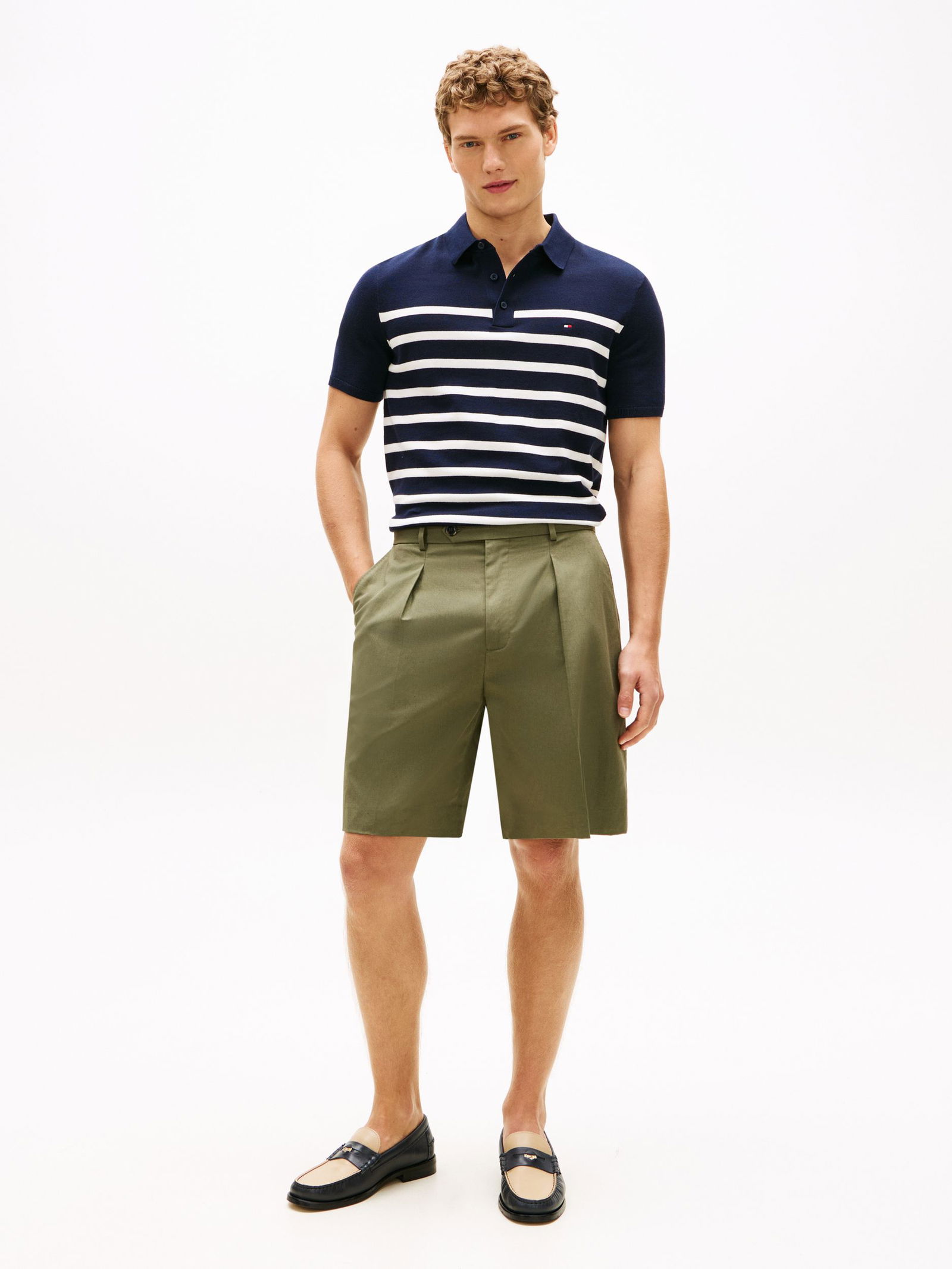 Tommy Hilfiger |  Tommy Hilfiger Poloshirt  | M | blue spell / stripe