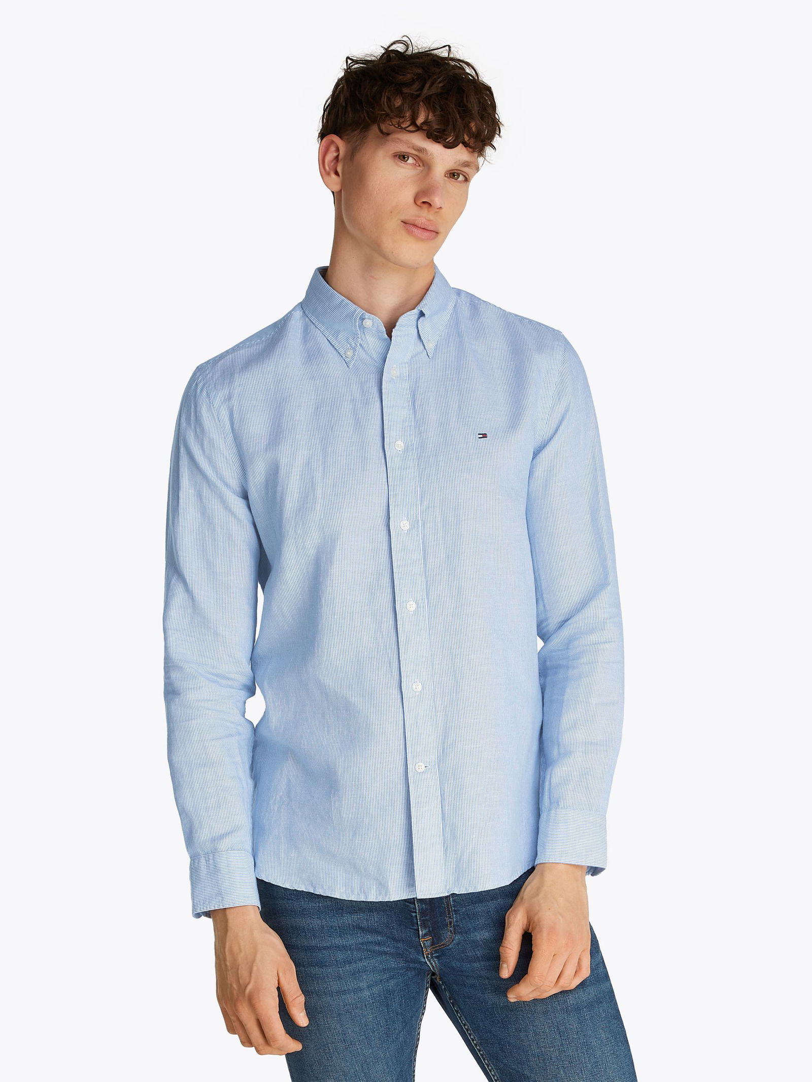 b78bc63ad56a3538837a1a22762a78ba Tommy Hilfiger |  Tommy Hilfiger Hemd Regular Fit  | XXXL | blue spell / stripe