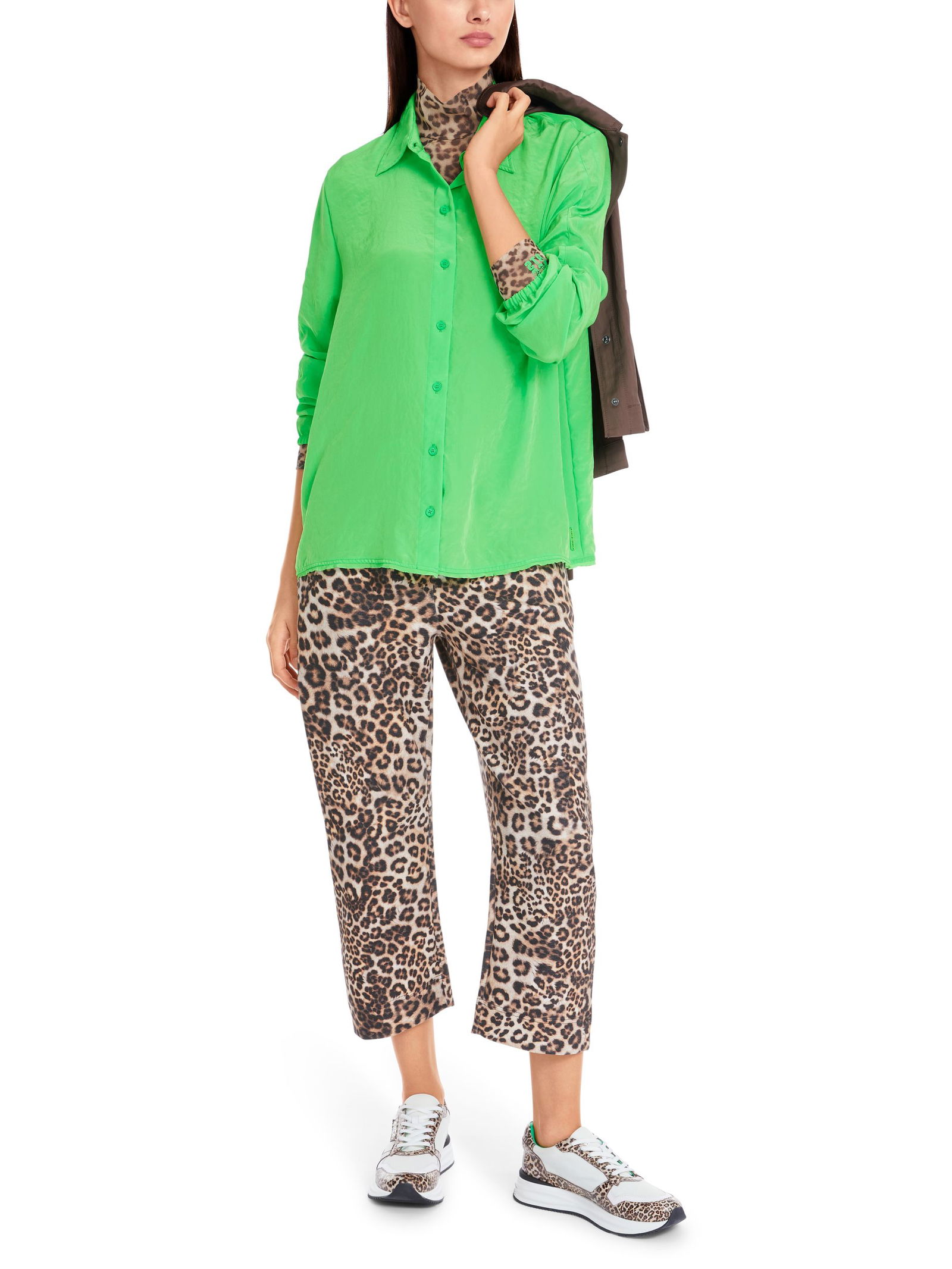 f4f3eb6844b6c968f42f316be025b8ee Marc Cain Sports | Marc Cain Sports Druckbluse | 42 | dark apple green