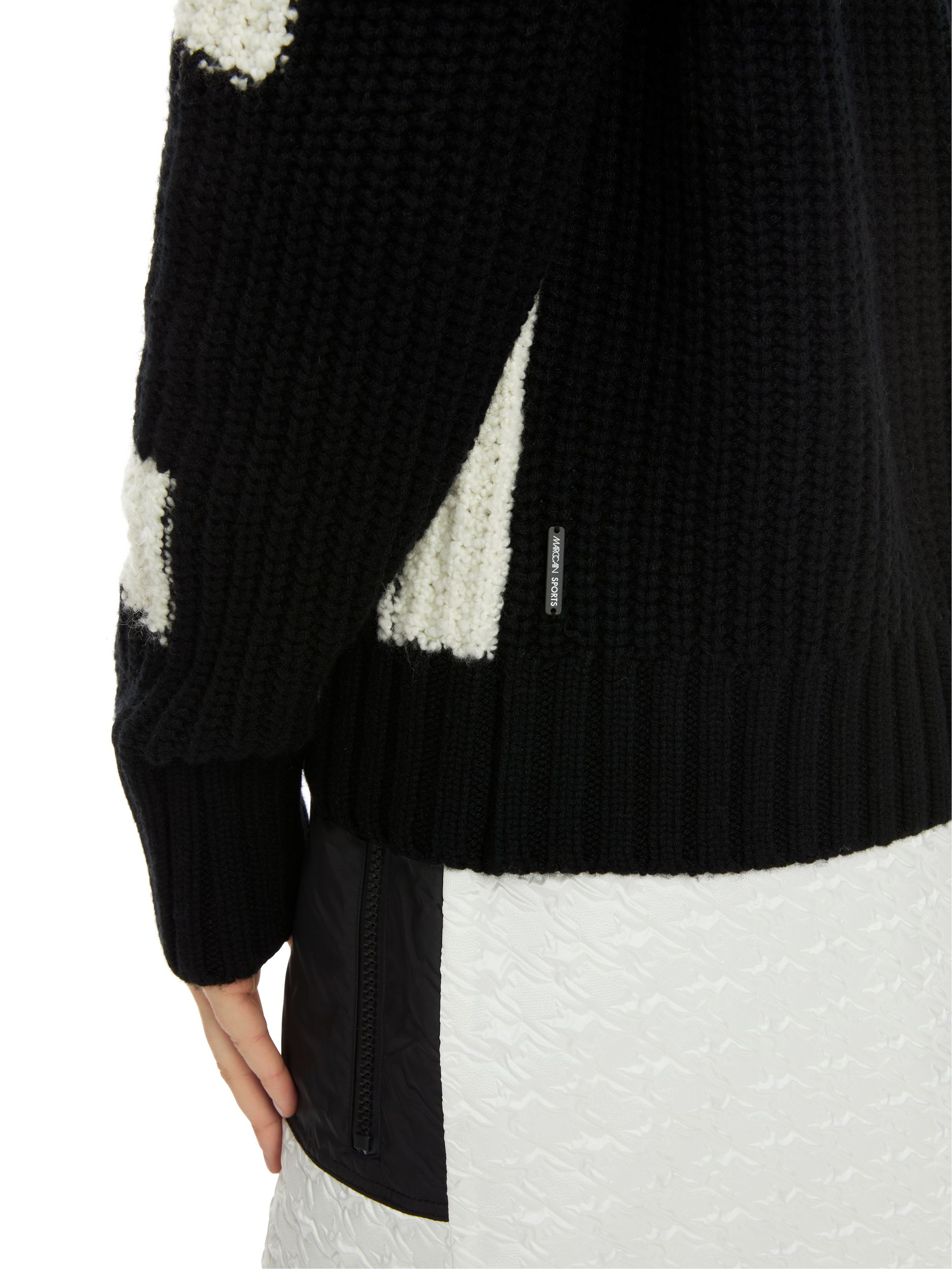 Marc Cain Sports |  Marc Cain Sports Pullover  | 44 | black and white