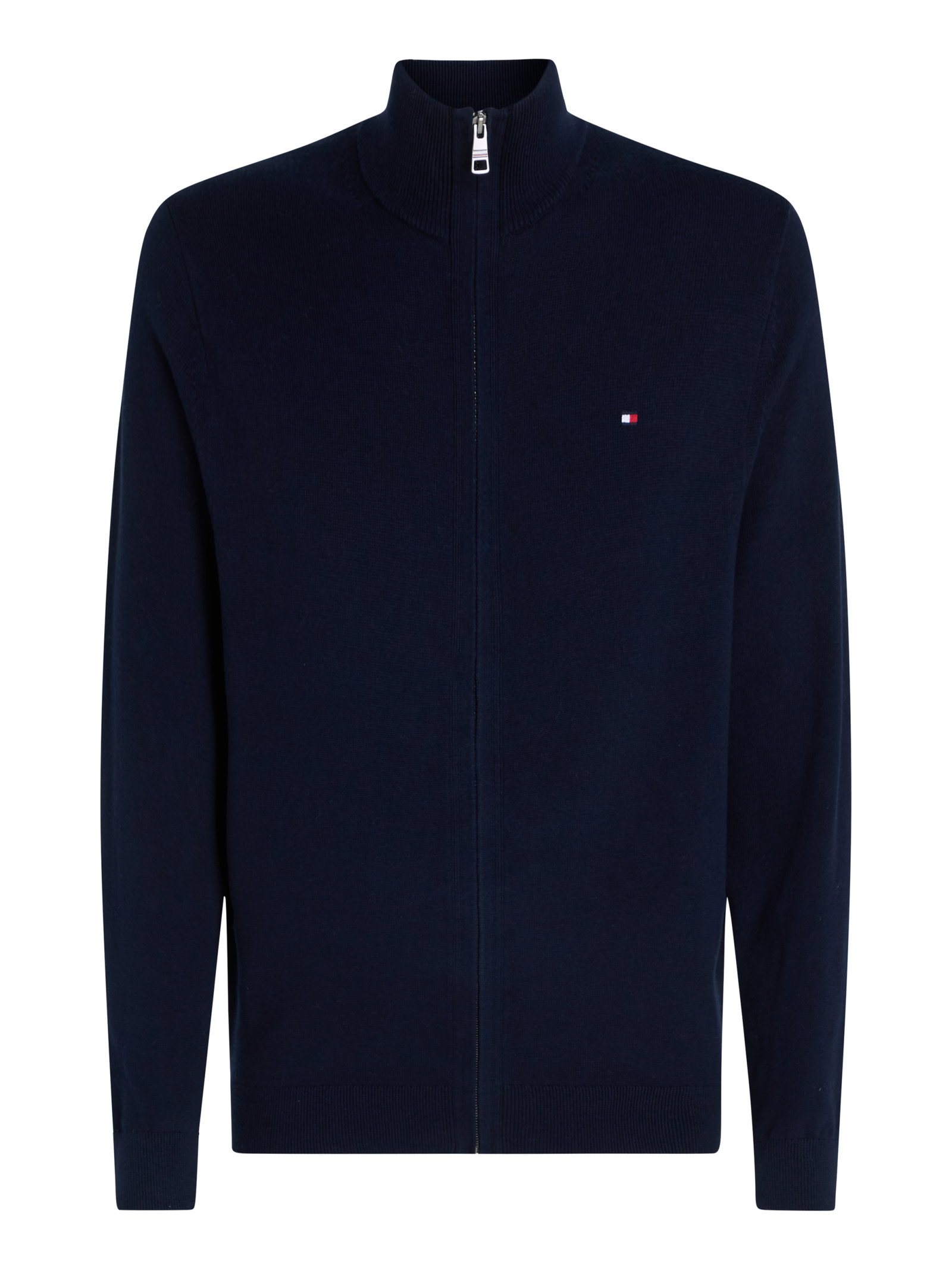 PIMA ORG CTN CASHMERE ZIP THRU, BLUE #8