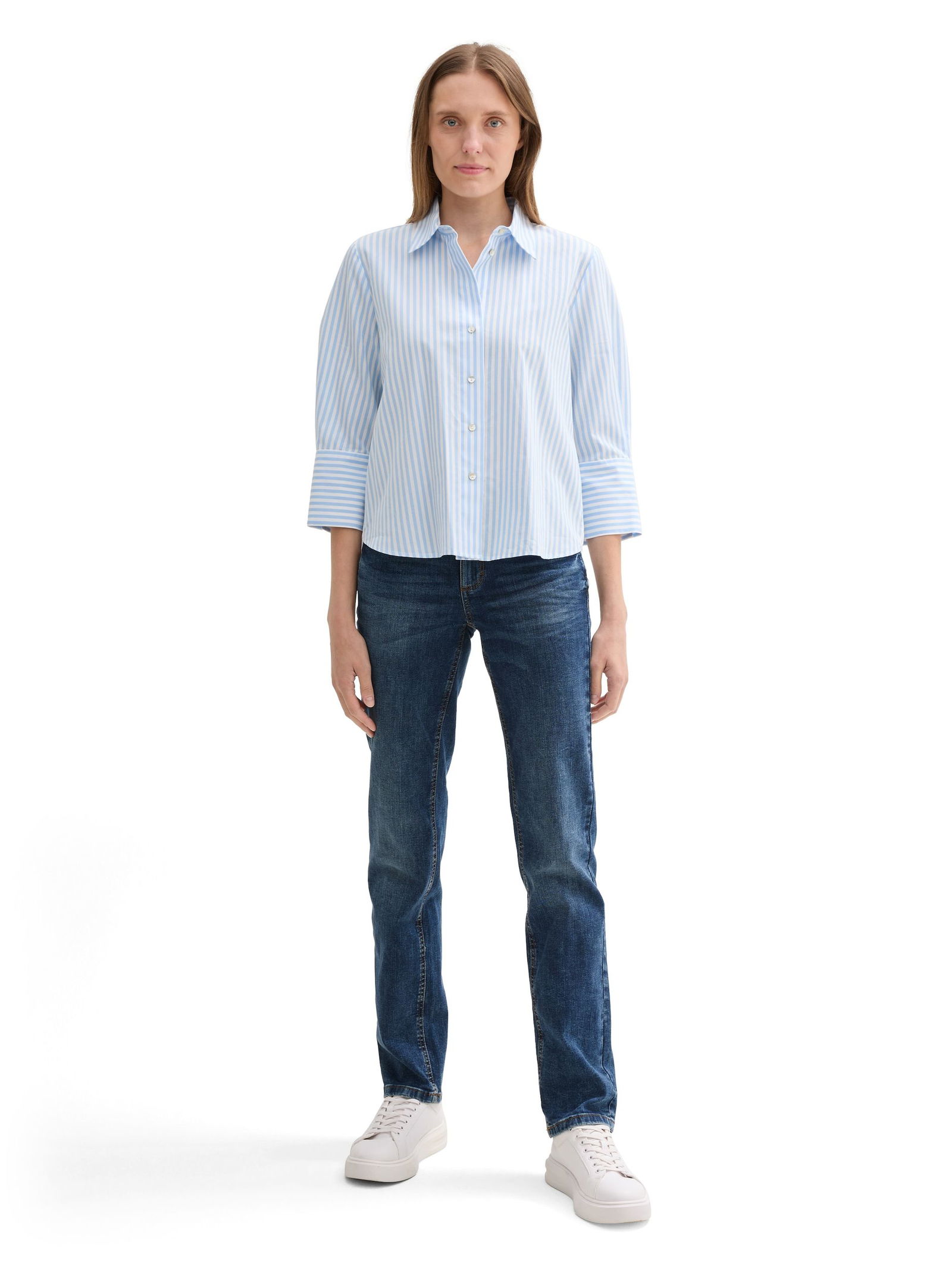 Tom Tailor | Tom Tailor Straight Leg Jeans | 28/34 | mid stone wash denim