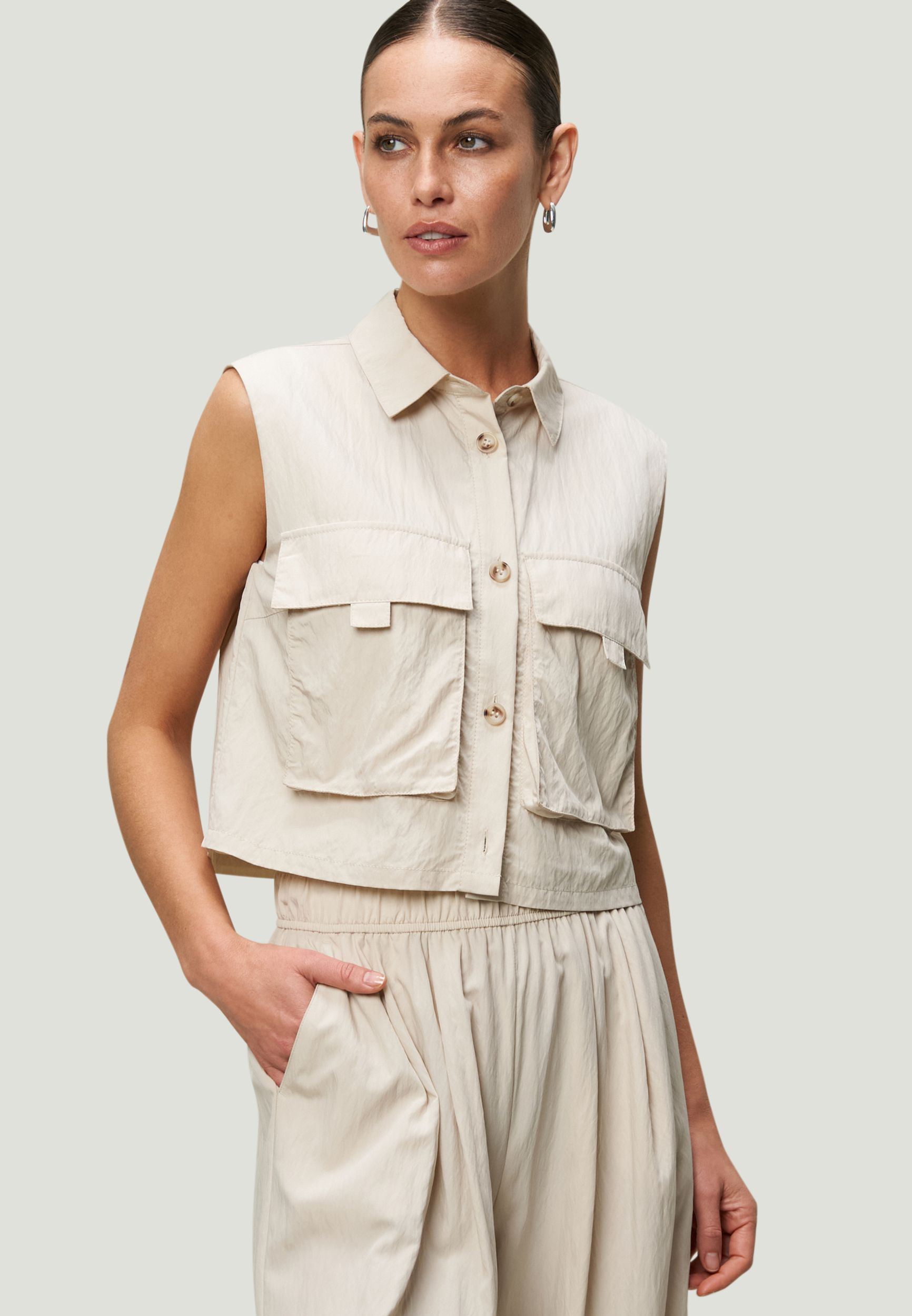 Zero |  Zero Druckbluse  | 42 | french oak