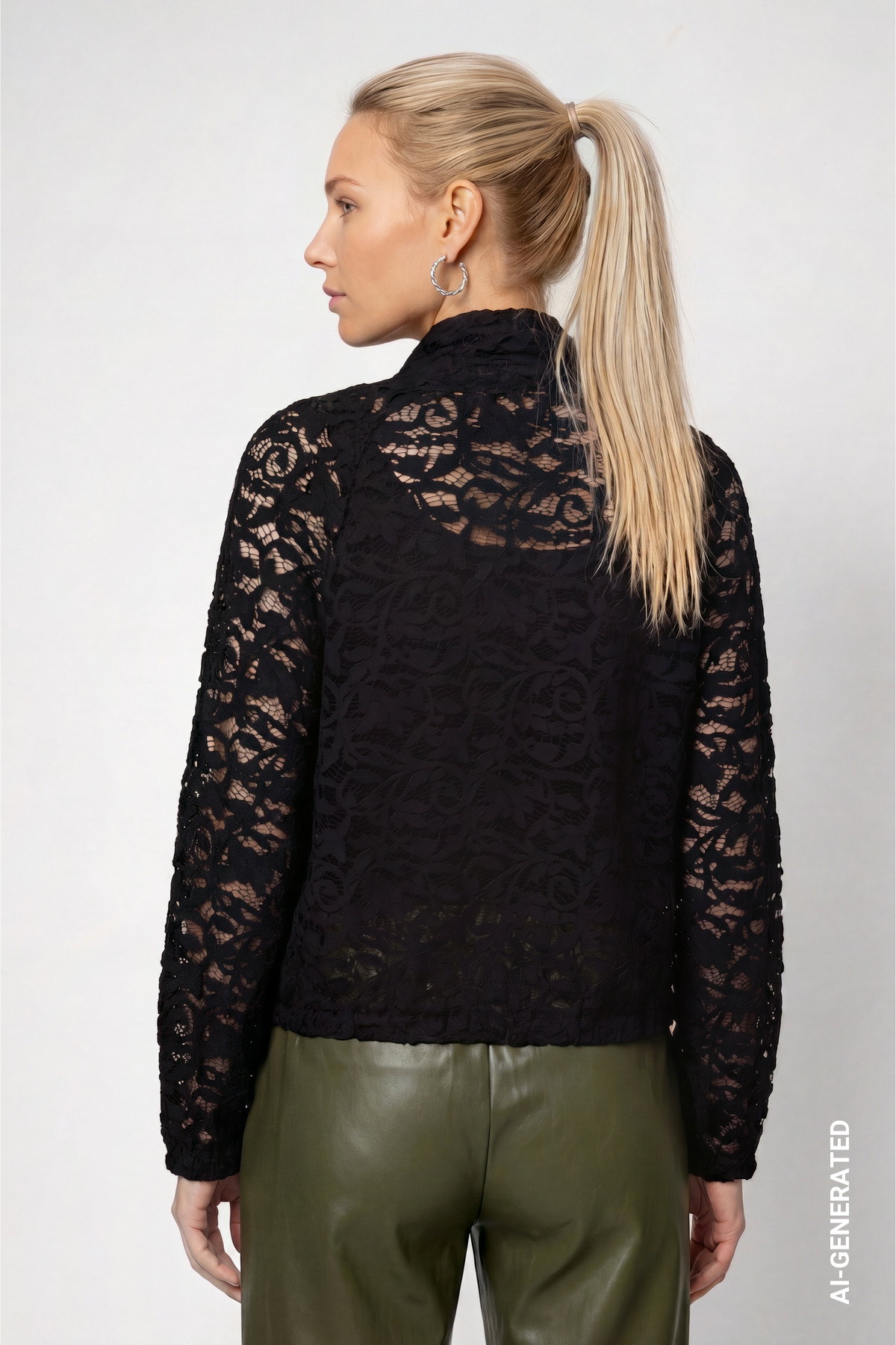Strickjacke, schwarz #4