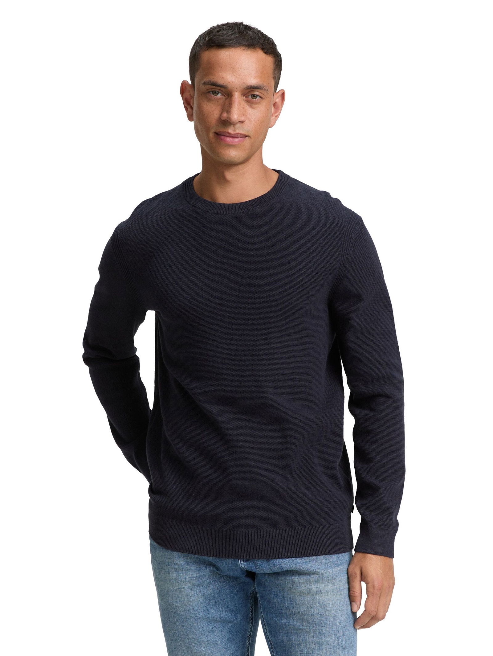 Tom Tailor | Tom Tailor Pullover | XXL | knitted navy melange