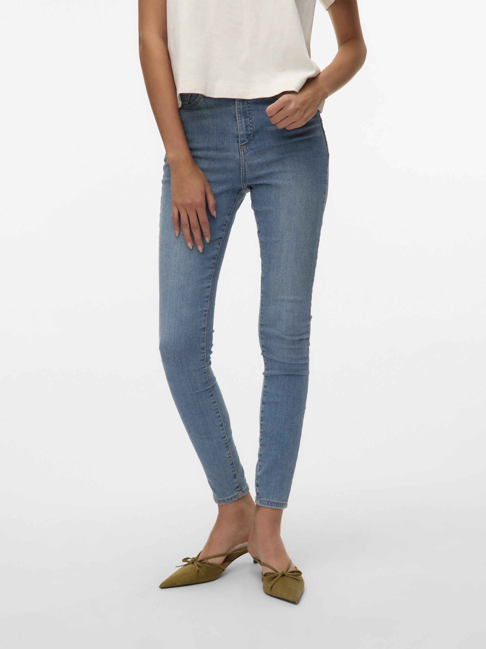 VMSOPHIA HW SKINNY JEANS LT BL NOOS, Light Blue Denim #4