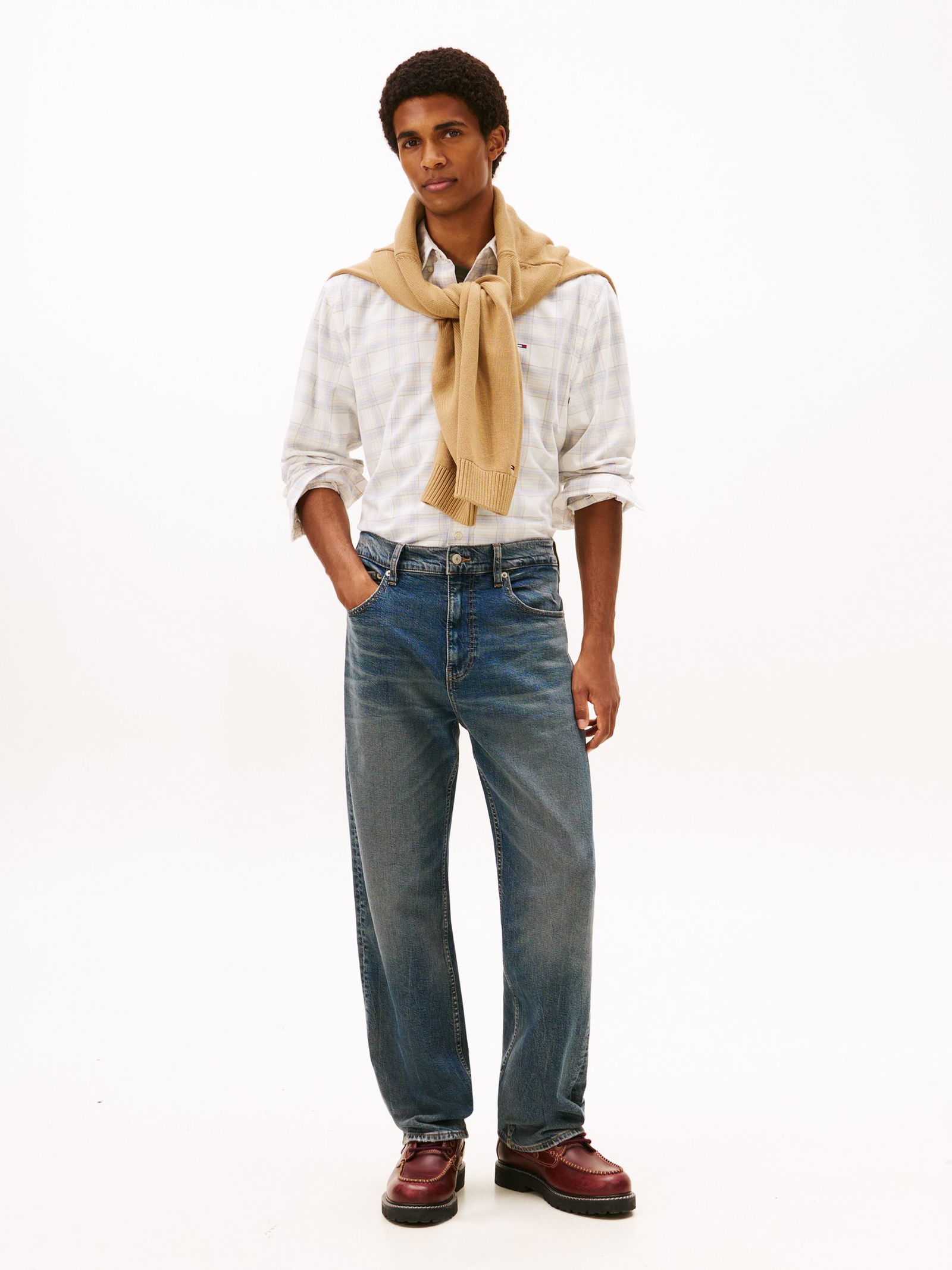 Tommy Jeans |  Tommy Jeans Hemd Super Slim Fit  | XL | ancient white