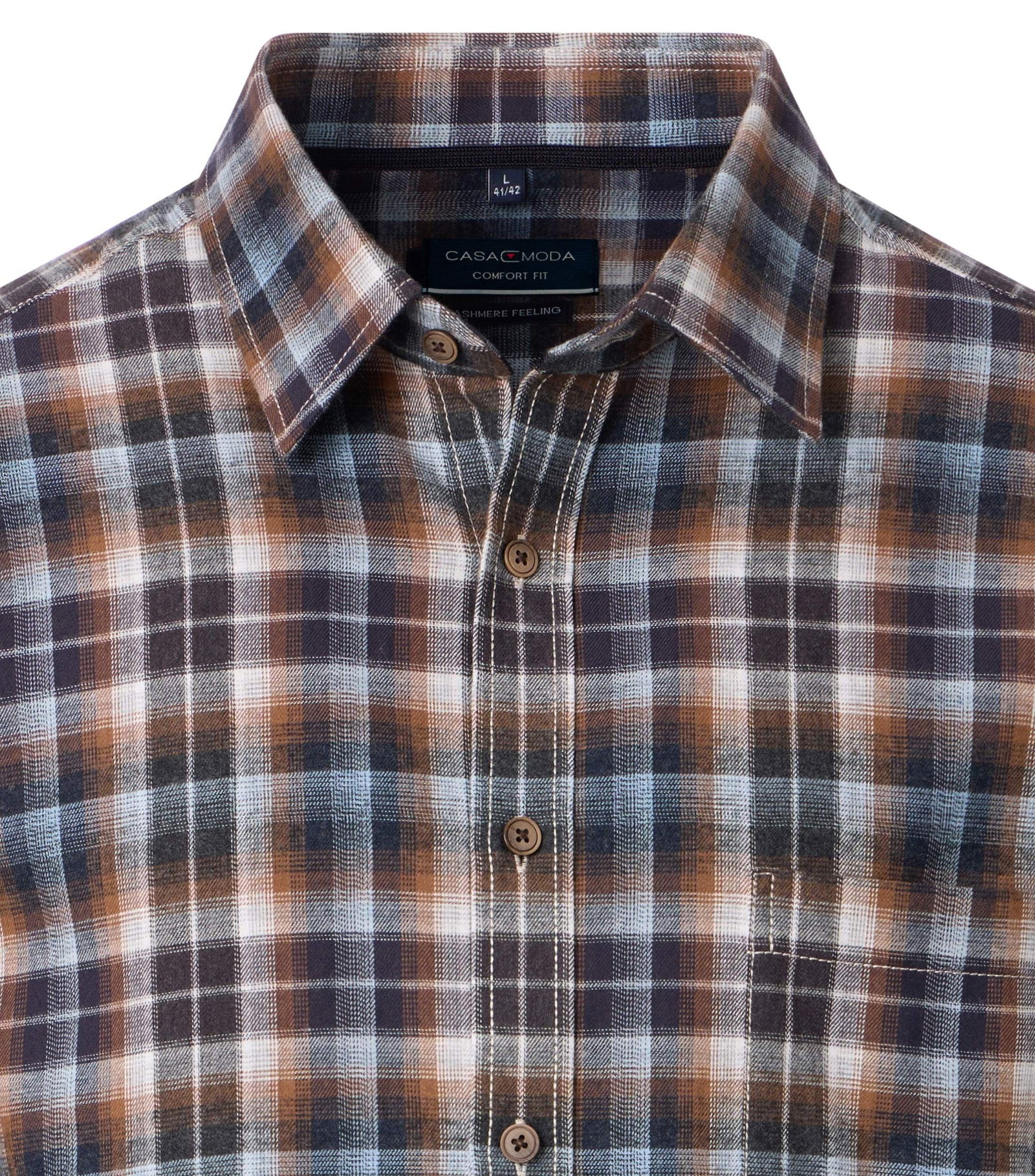 Casa Moda | Casa Moda Hemd Regular Fit | L | blau