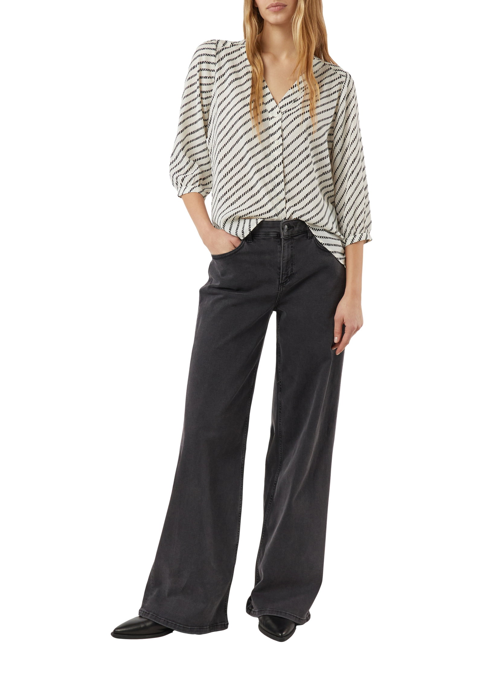 Comma gemusterte Chiffon-Bluse #5