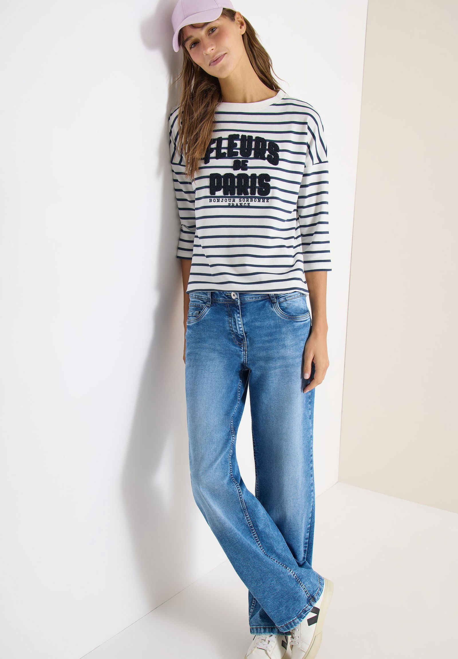 CECIL |  CECIL Longsleeve  | L | universal blue