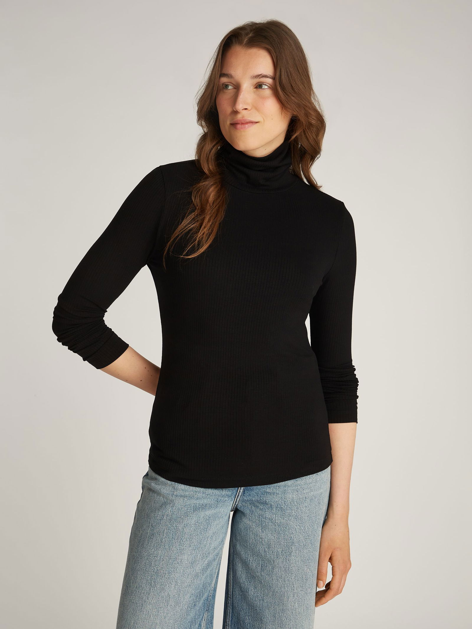 Tommy Hilfiger Slim Rollkragenpullover black L R NEW 805872