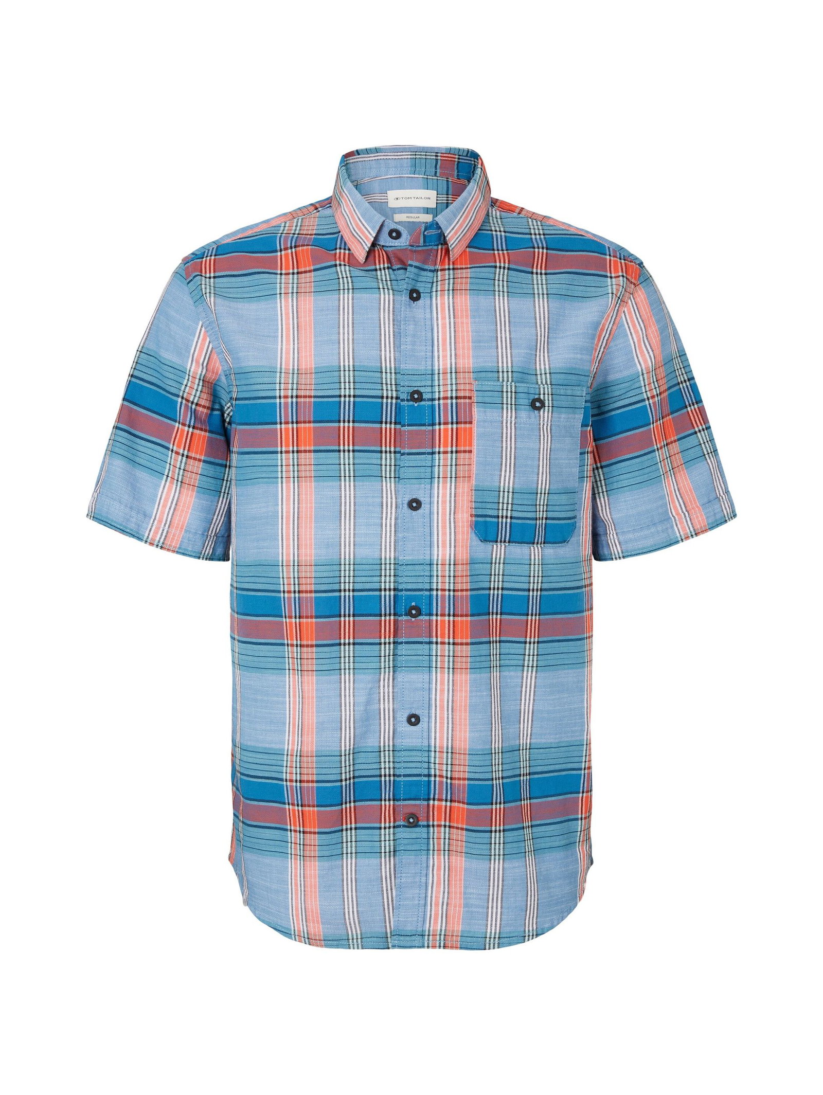 Tom Tailor |  Kariertes Hemd | XL | blue red big structure check