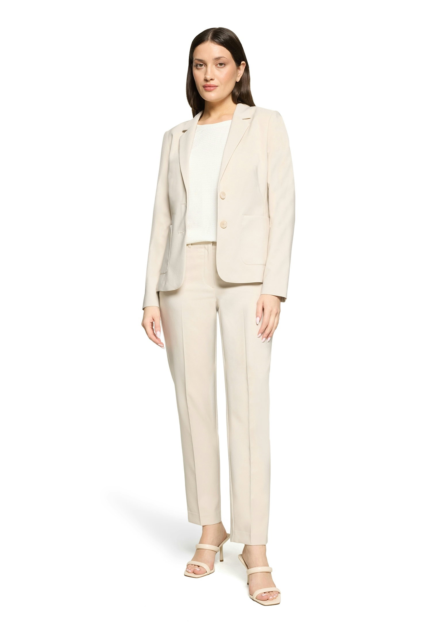 Blazer Kurz Einreiher 1/1 Arm, Light Beige #5