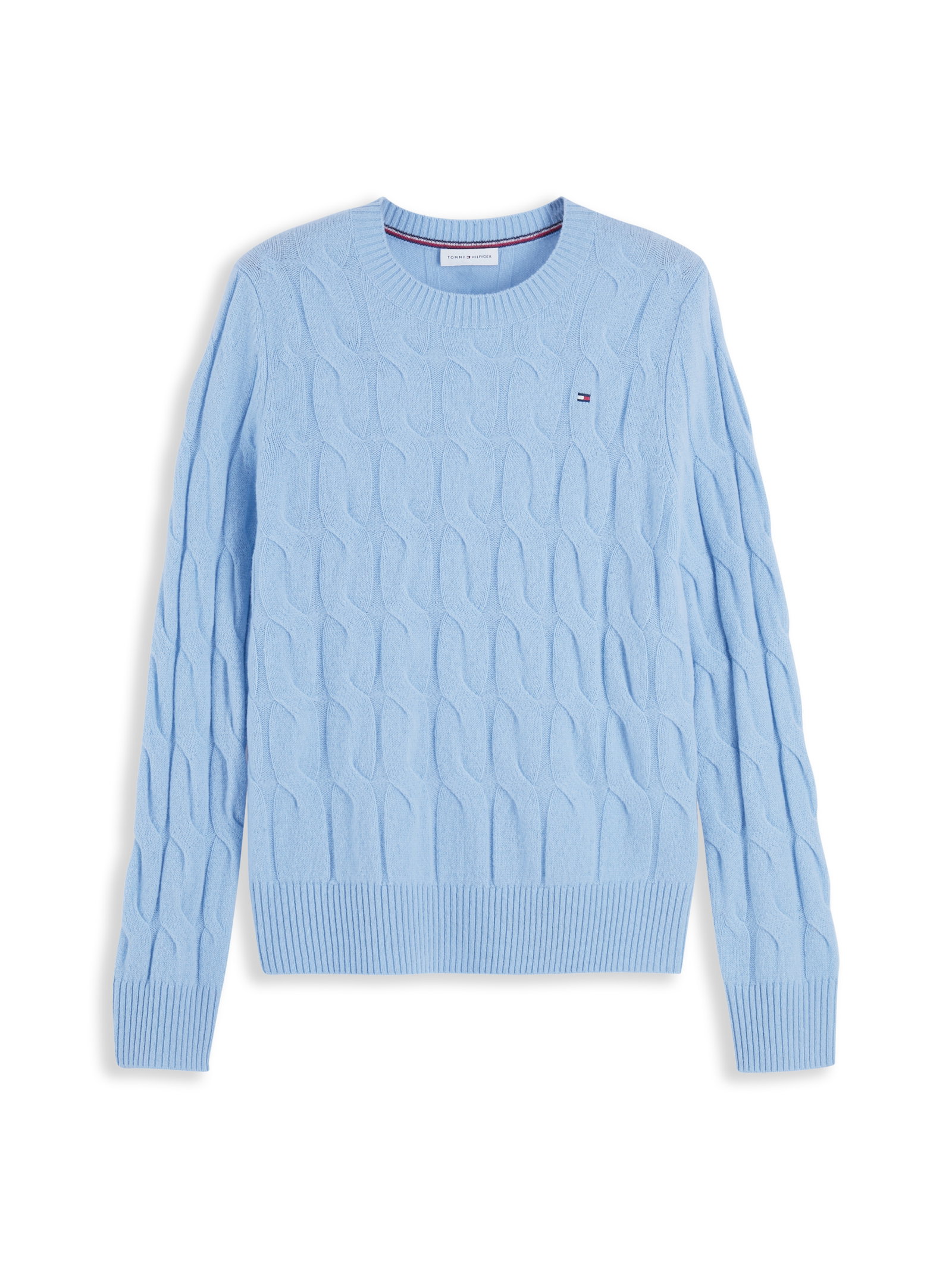 SOFT WOOL CABLE C-NK LS SWT, BLUE #1