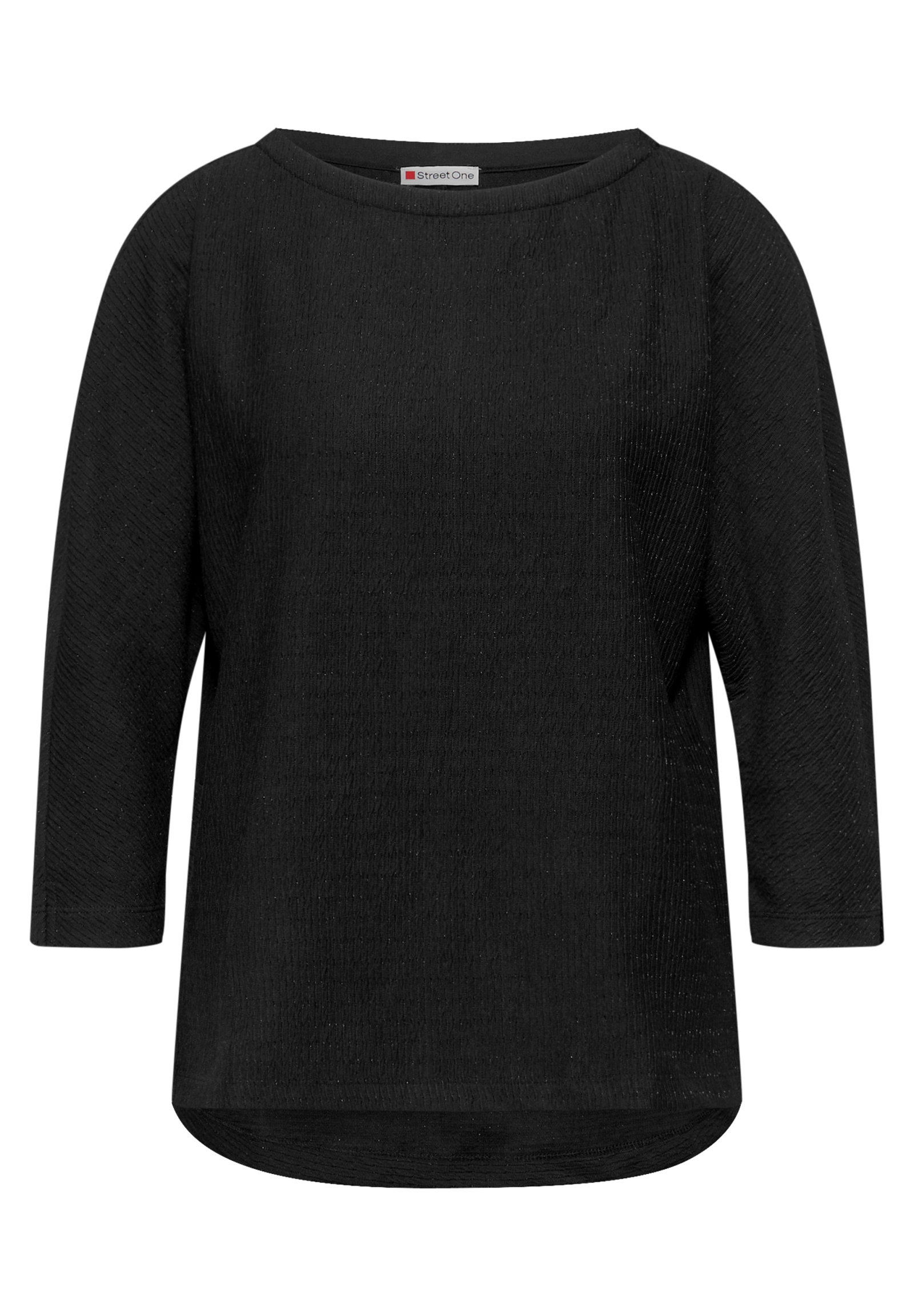 EOS_Structured shirt w. lurex, Black #1