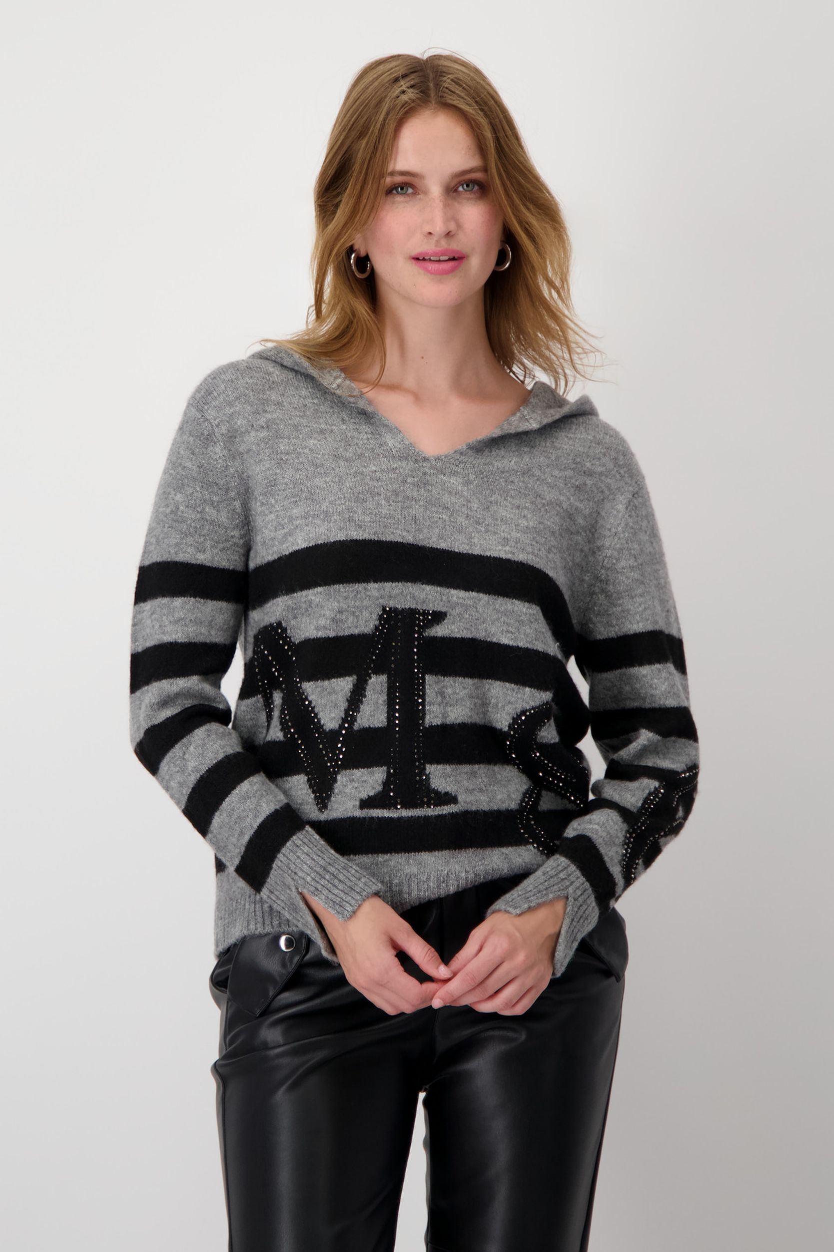 Monari |  Monari Pullover  | 42 | deep sea gemustert