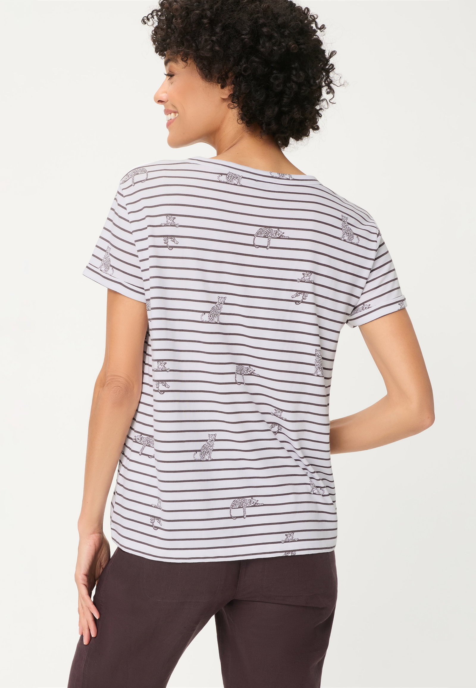 T-Shirt Short Sleeves, Dark Brown #2
