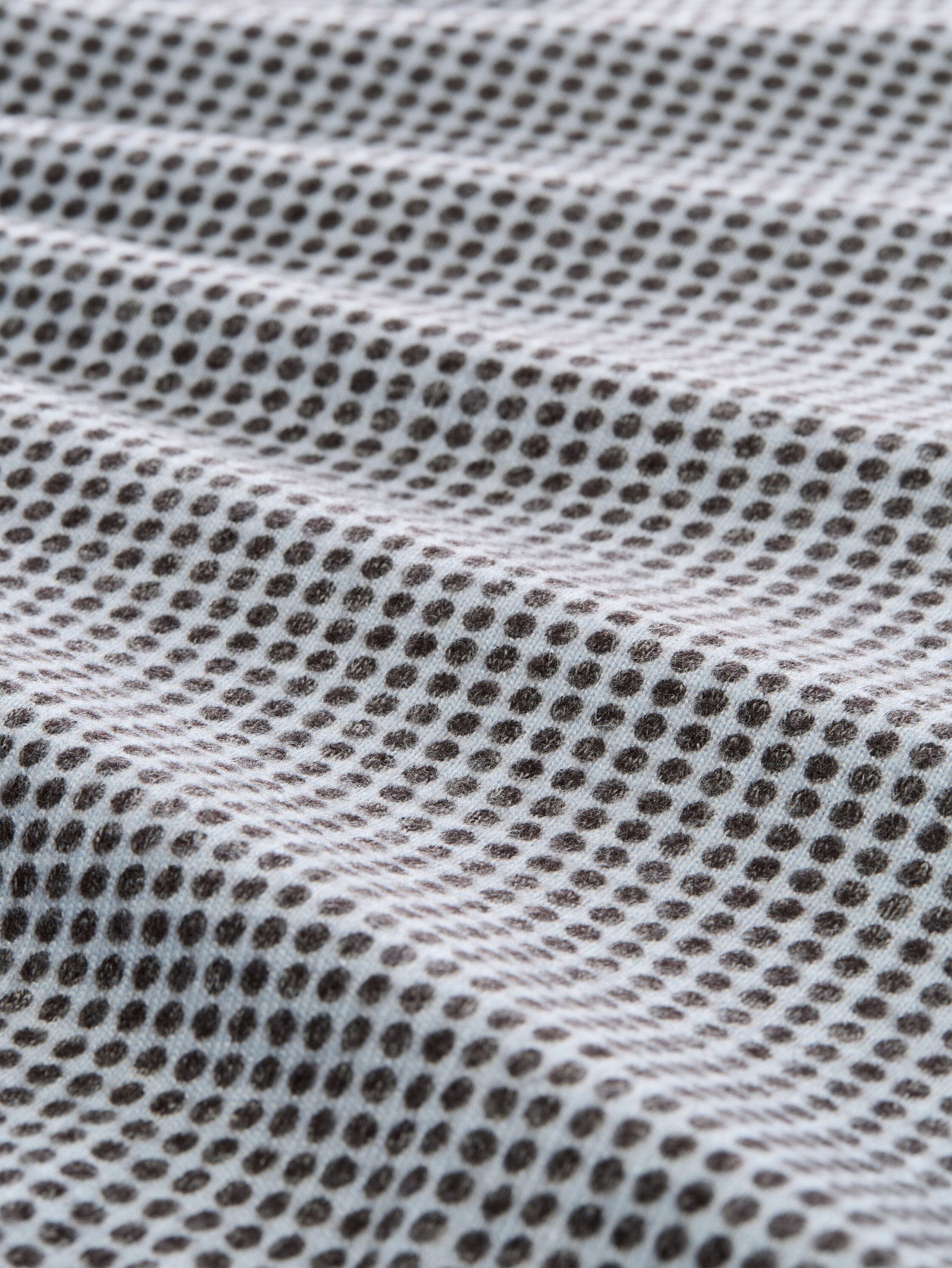 T-shirt cozy alloverprint, brown dot on blue melange #2