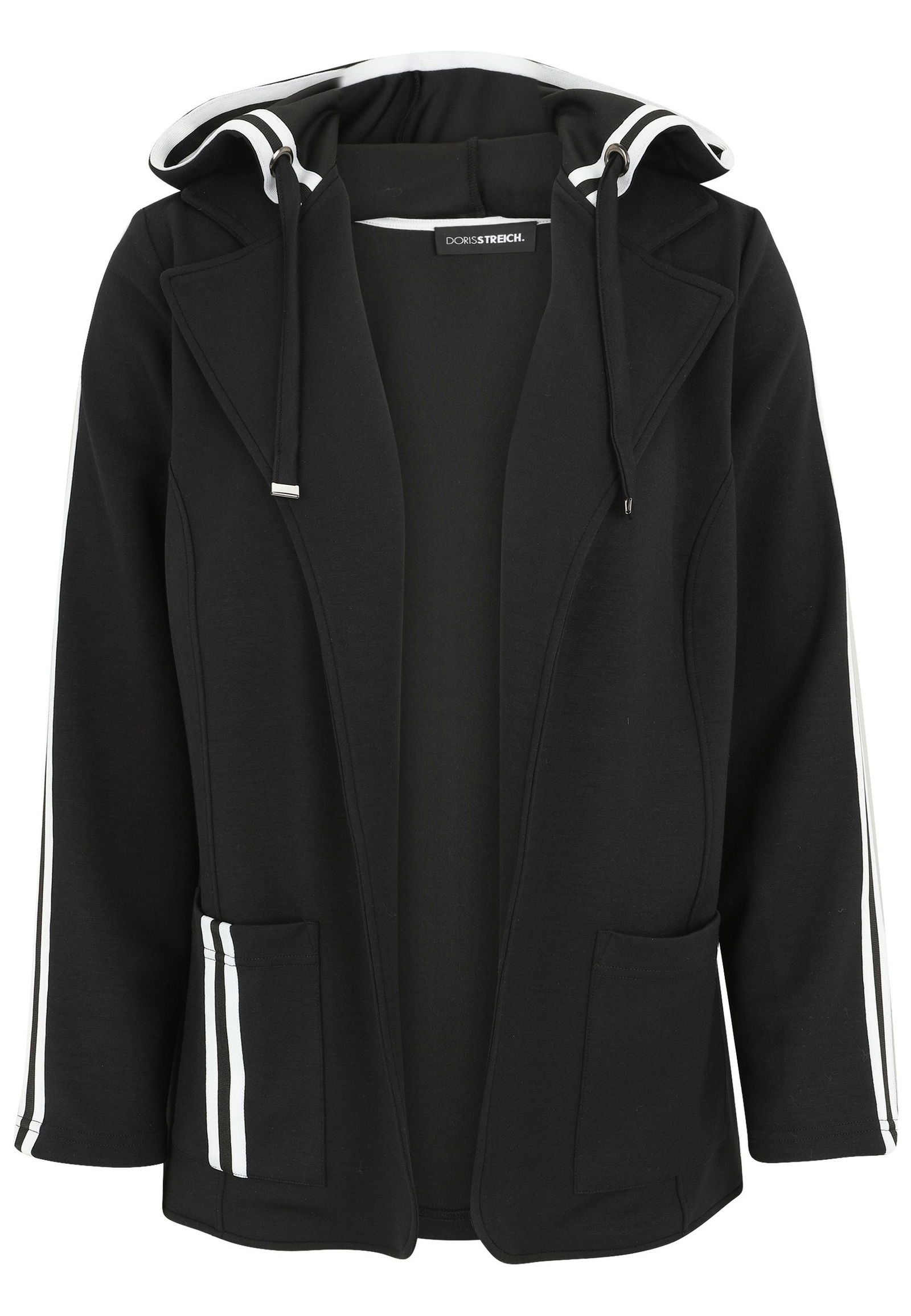 128ba87000ff4071a195266527c48f5f Doris Streich | Doris Streich Sweatjacke | 44 | schwarz-weiß