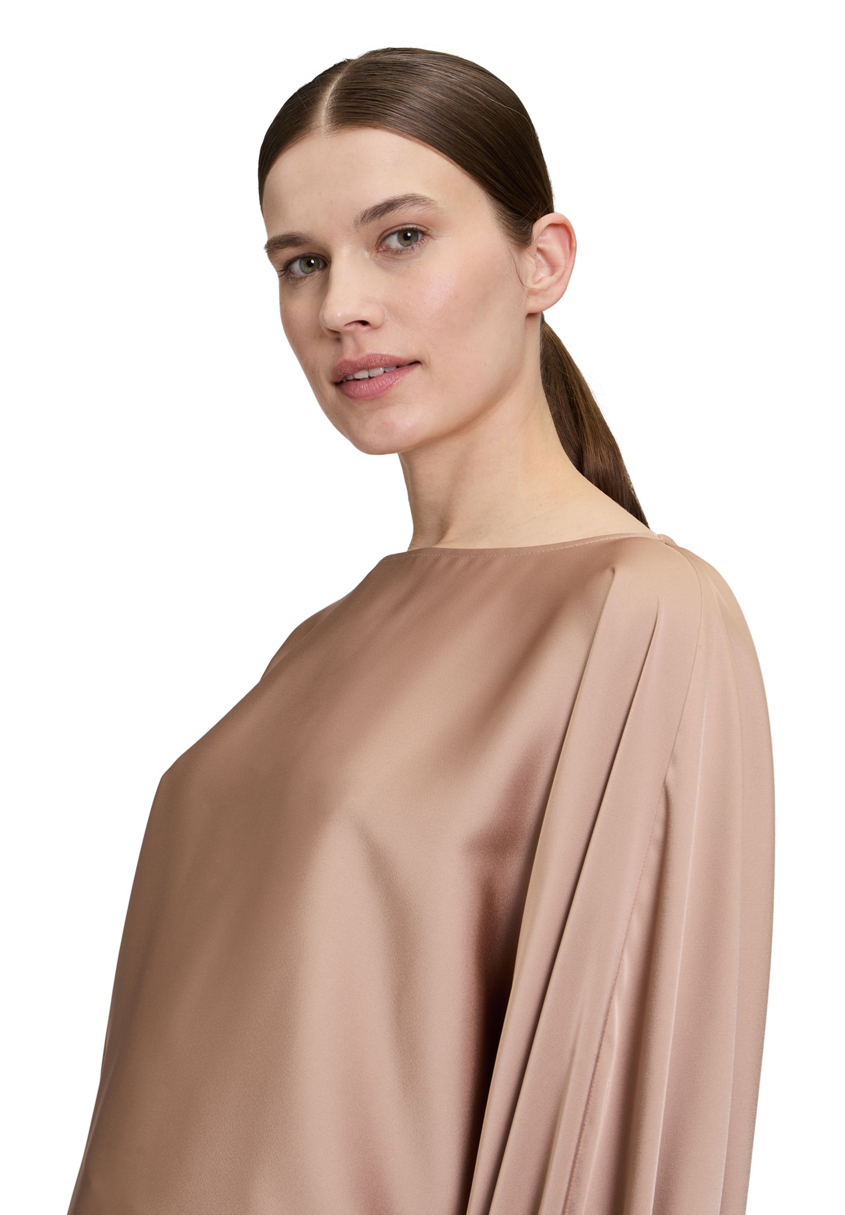 V by Vera Mont |  Satin-Bluse | 42 | macchiato