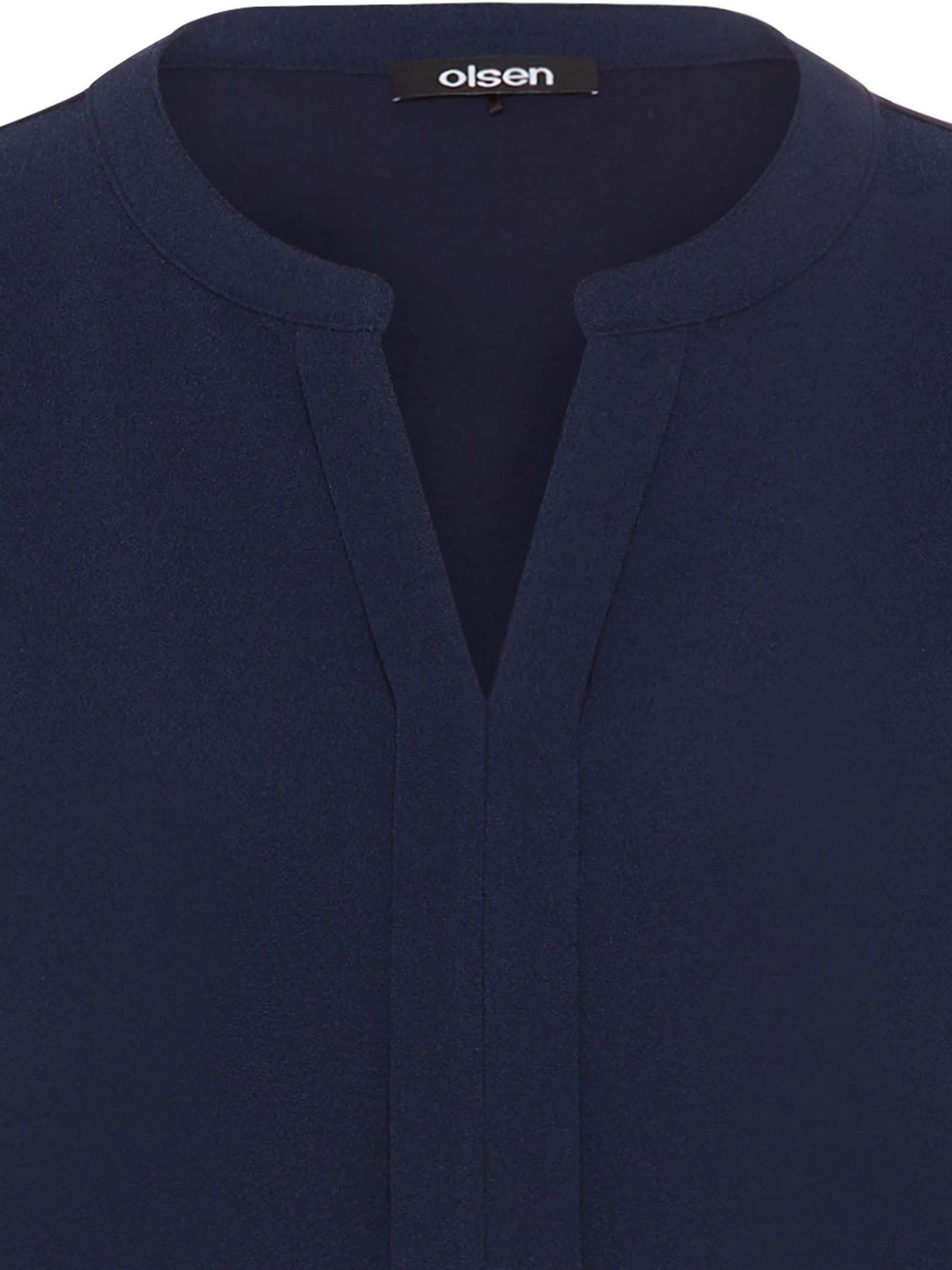 Olsen | Olsen Druckbluse | 42 | ink blue