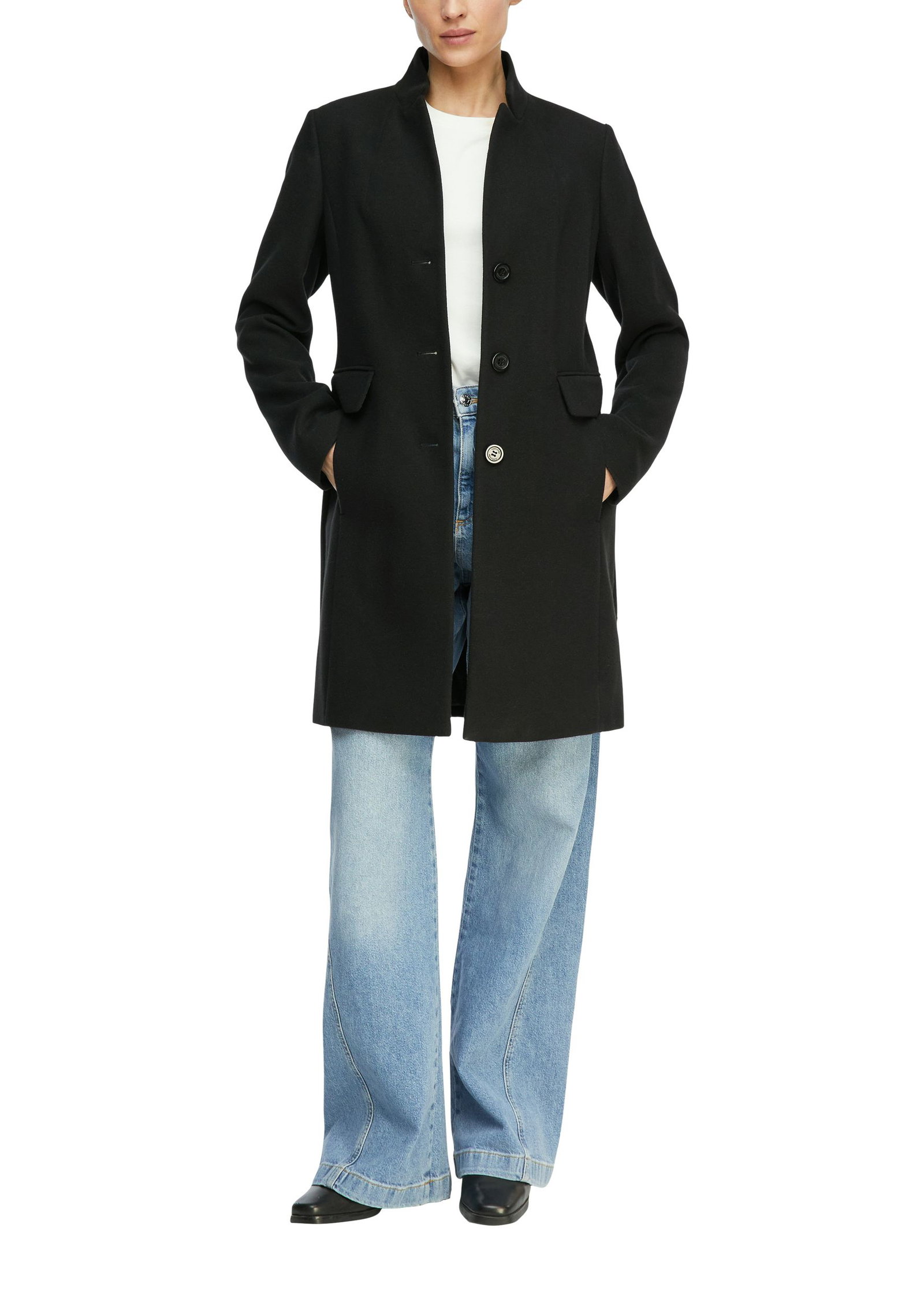 Comma |  Comma Mantel | 36 | schwarz