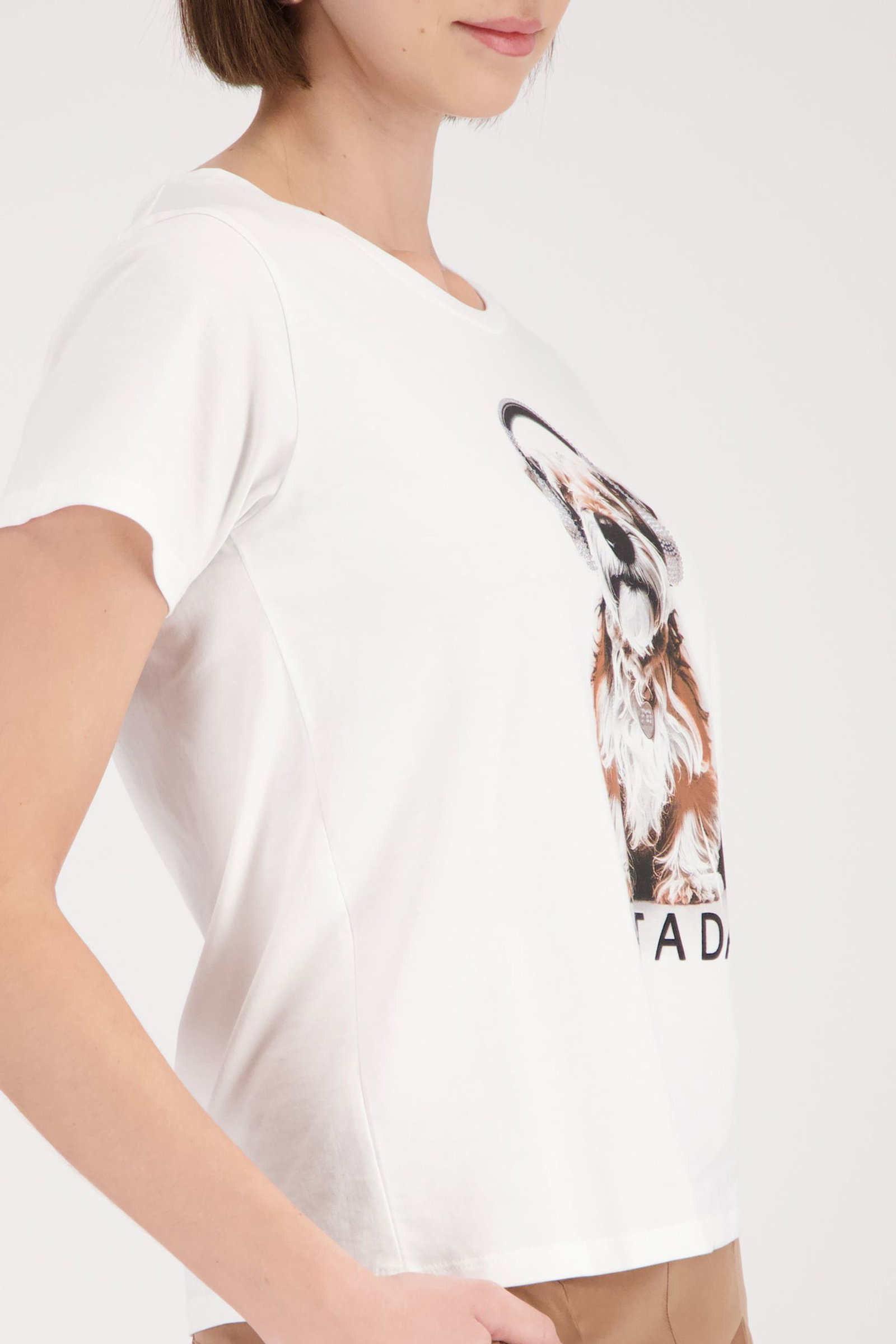 Monari |  T-Shirt, cream | 36
