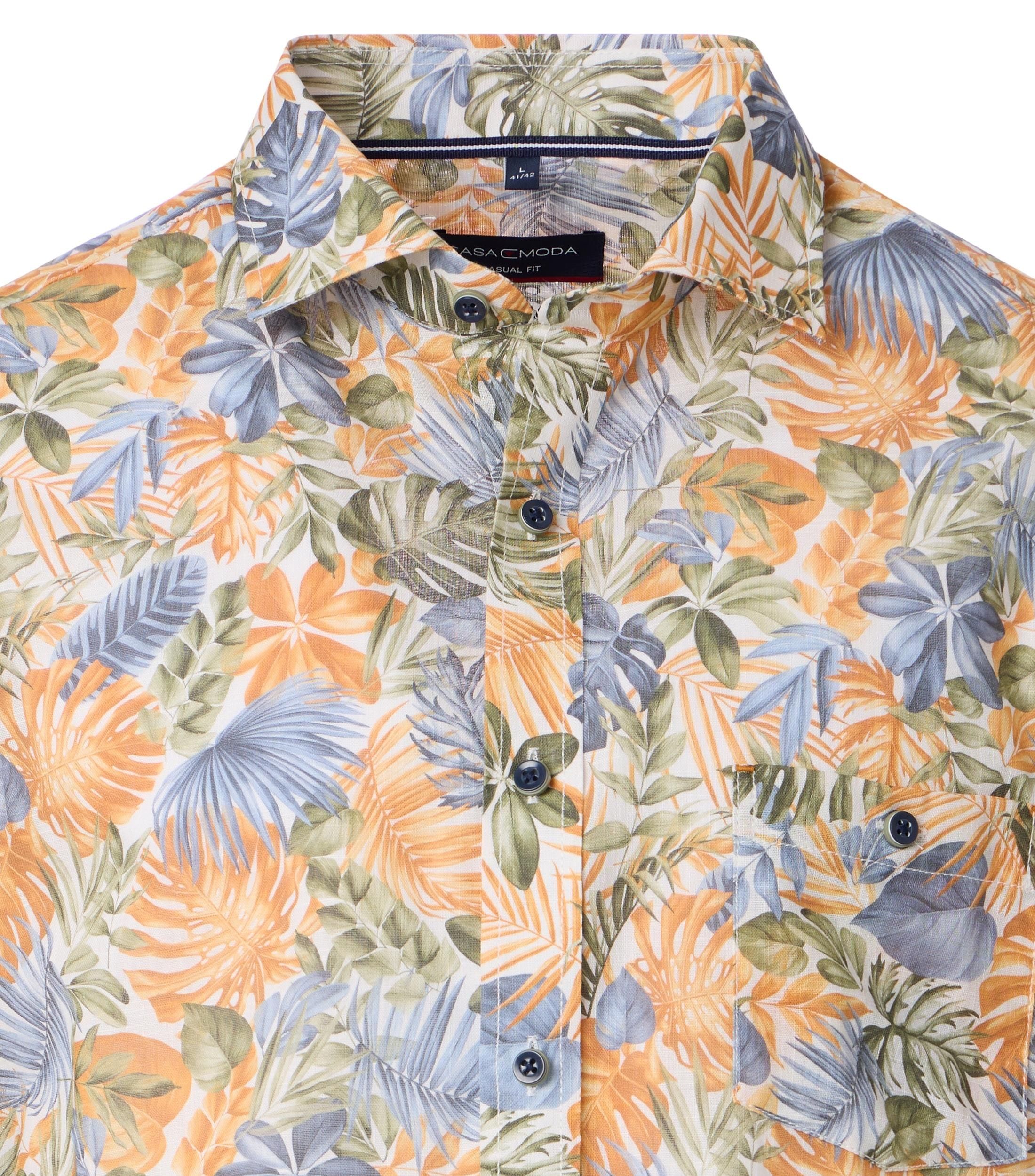 Casa Moda |  Casa Moda Hemd Regular Fit  | M | orange