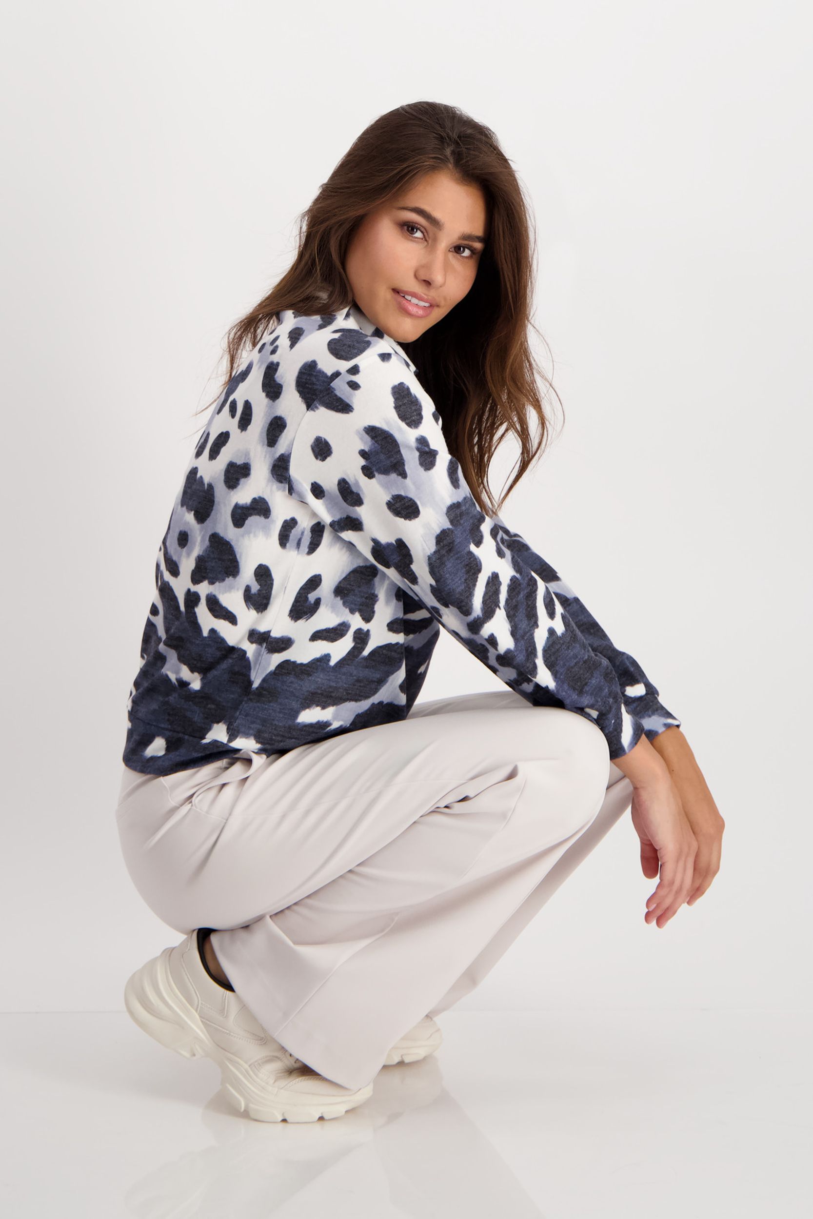 Monari Pullover mit Leopardenmuster | Jetzt online kaufen! 
