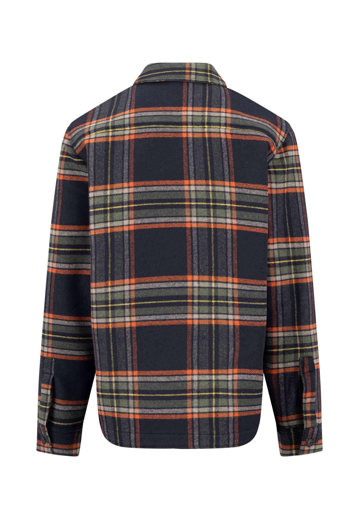Wool check overshirt*RWS, dark navy #2