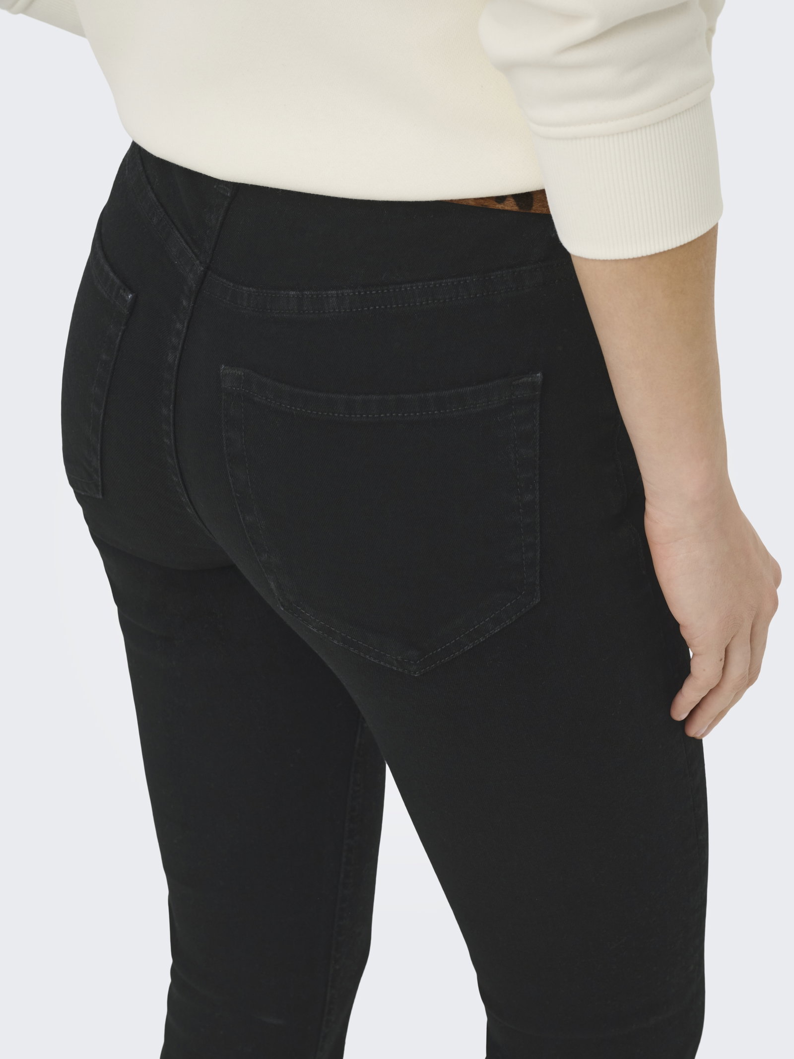 JDYFINA MW SKINNY JEANS BLK DNM NOO, Black Denim #3