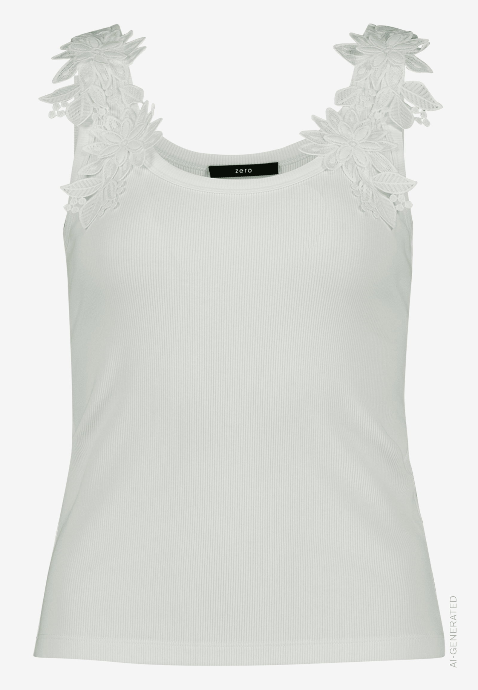 Top Kurz Tanktop, Brilliant White #1