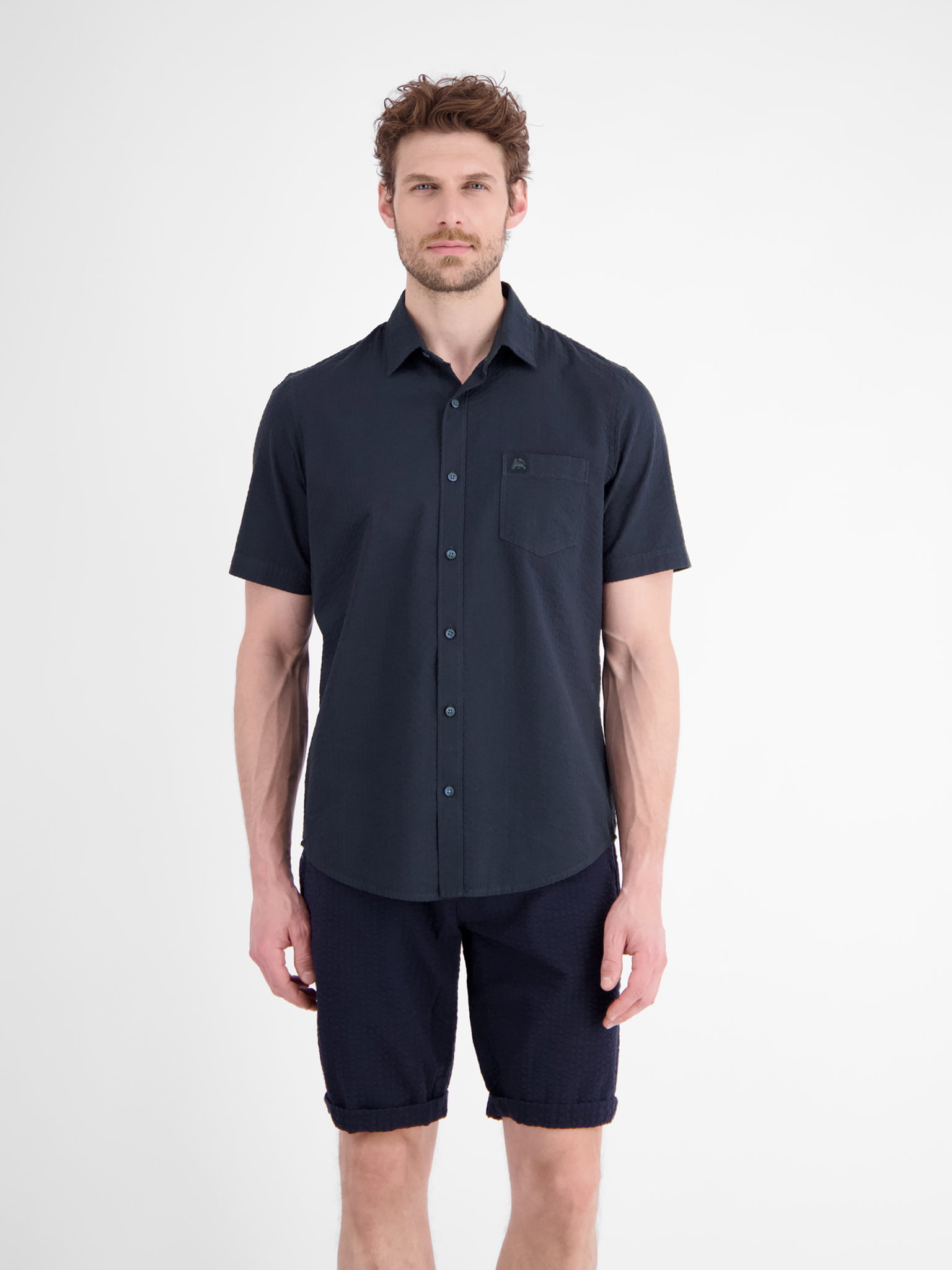 HEMD 1/2 ARM, CLASSIC NAVY #3
