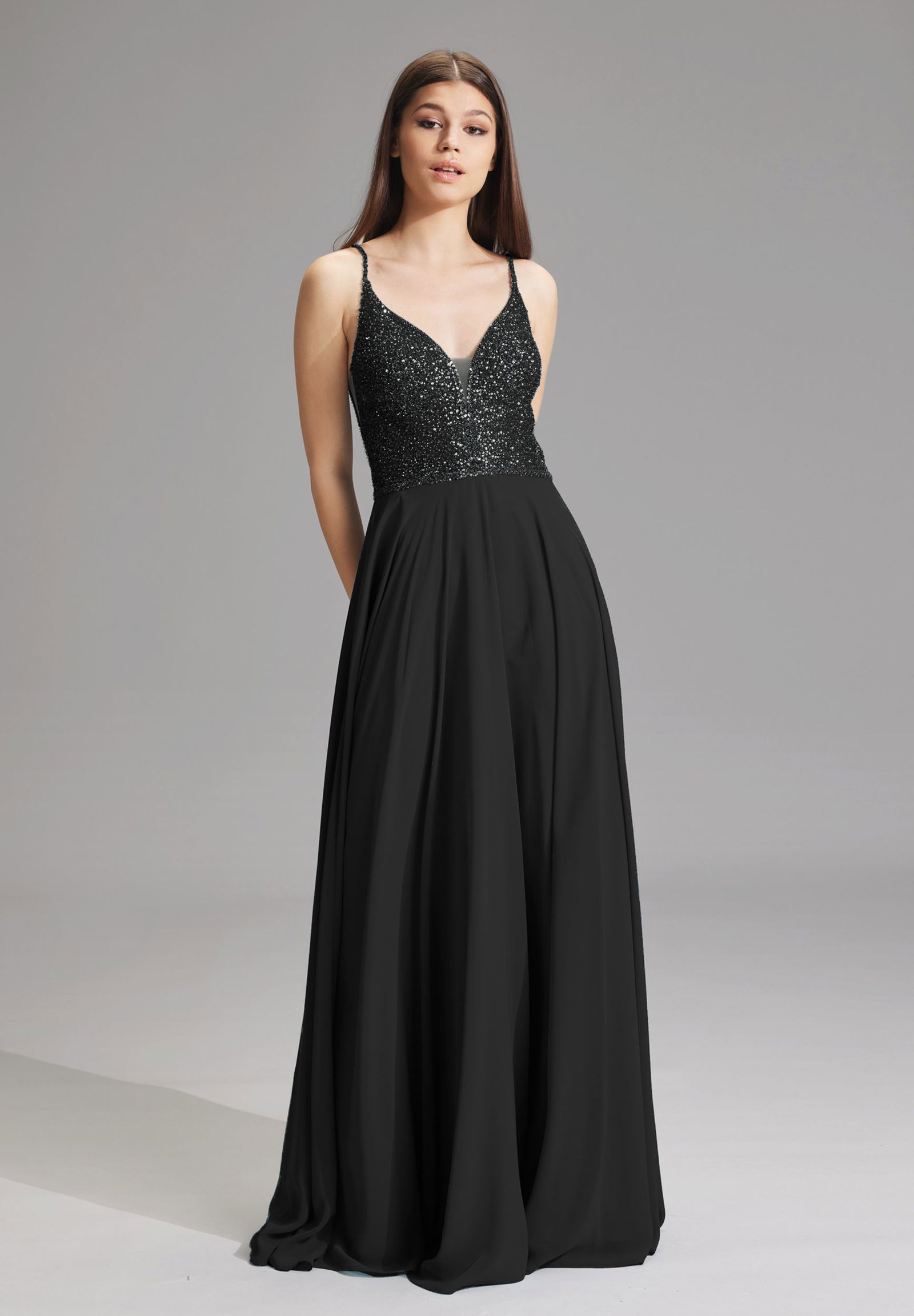 Hey Kyla Abendkleid aus Materialmix