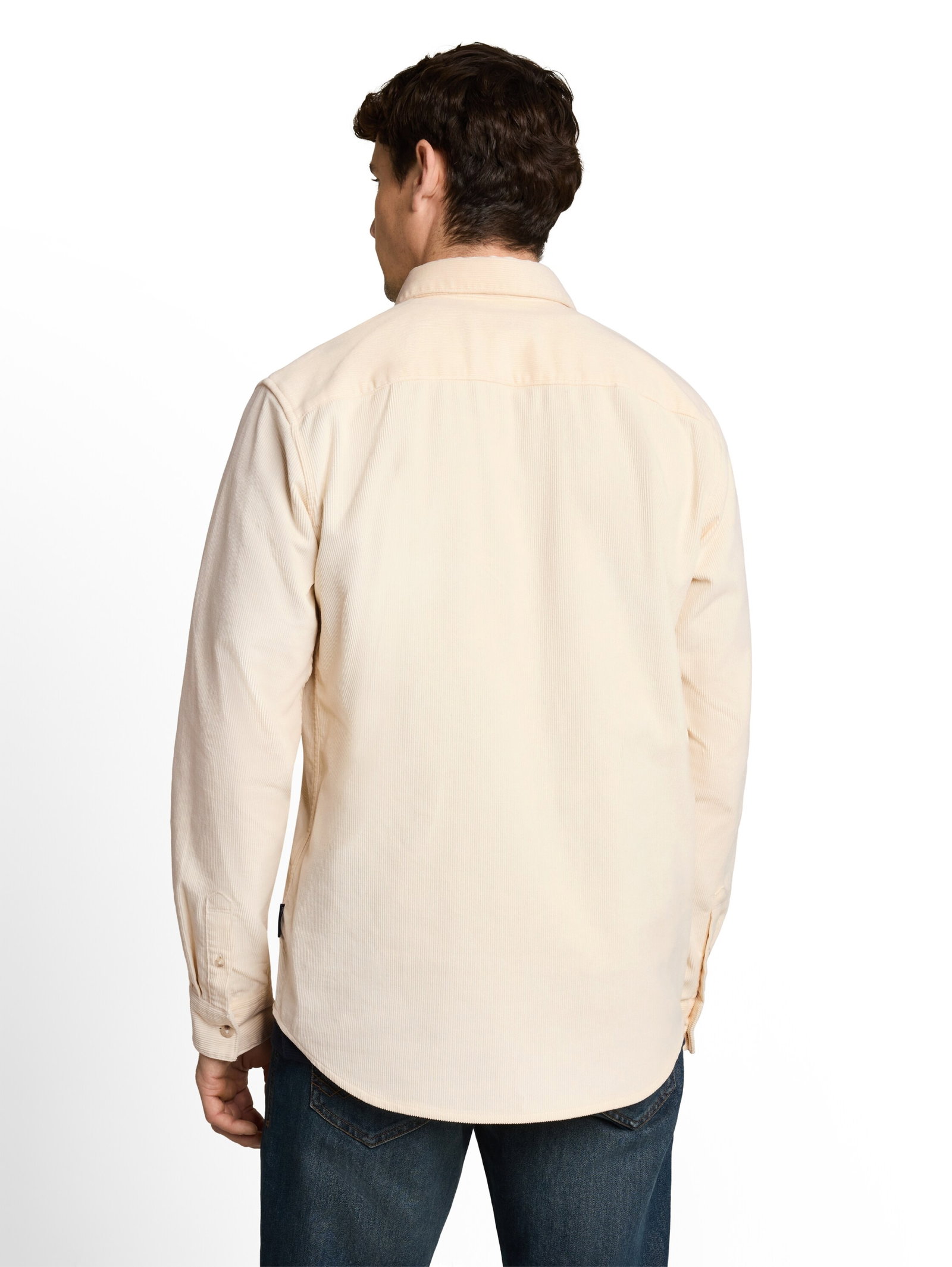 soft corduroy shirt, Gardenia White #3