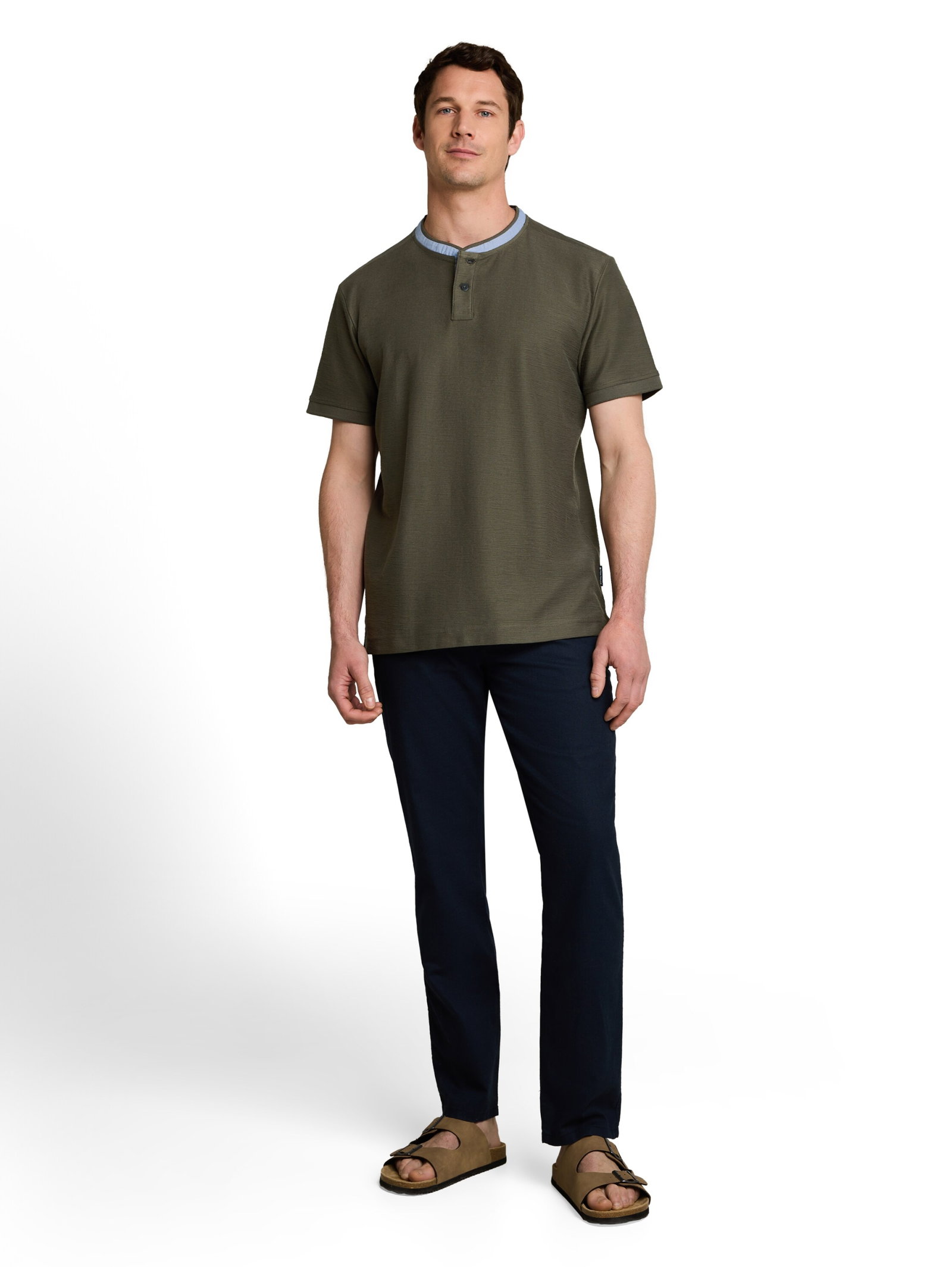 Tom Tailor structured polo, deep leaf green #3