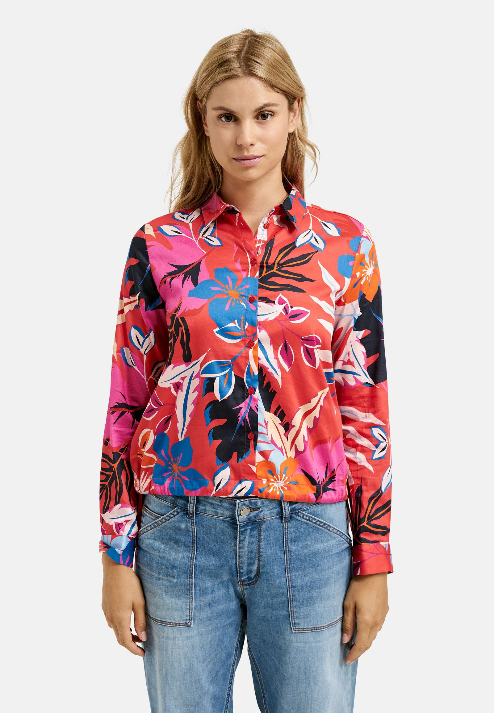 841c4da262d81f41a0ad9163073661dd Smith&Soul | Smith&Soul Druckbluse | XL | fire red print