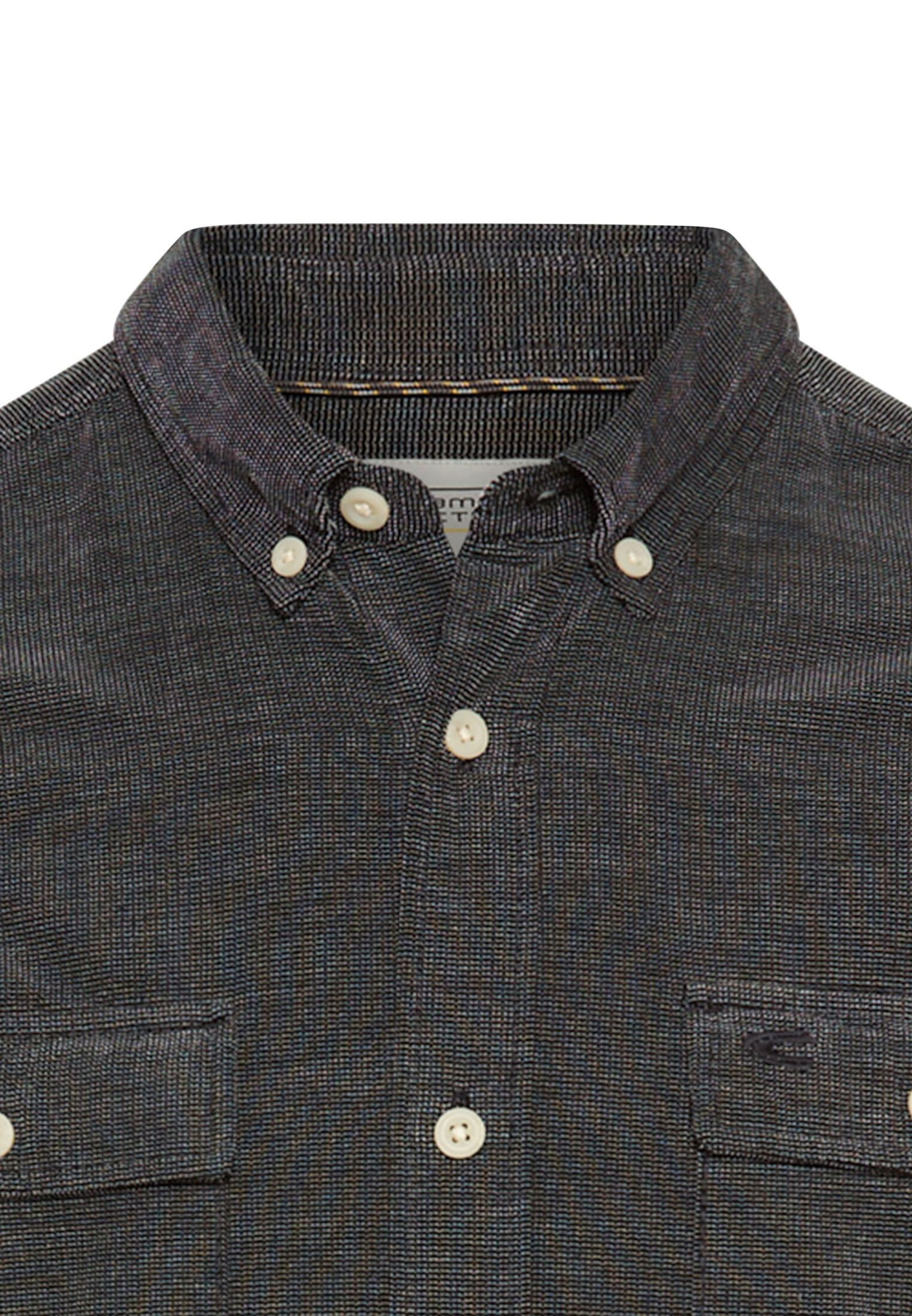 Camel Active |  Camel Active Hemd Regular Fit  | M | asphalt