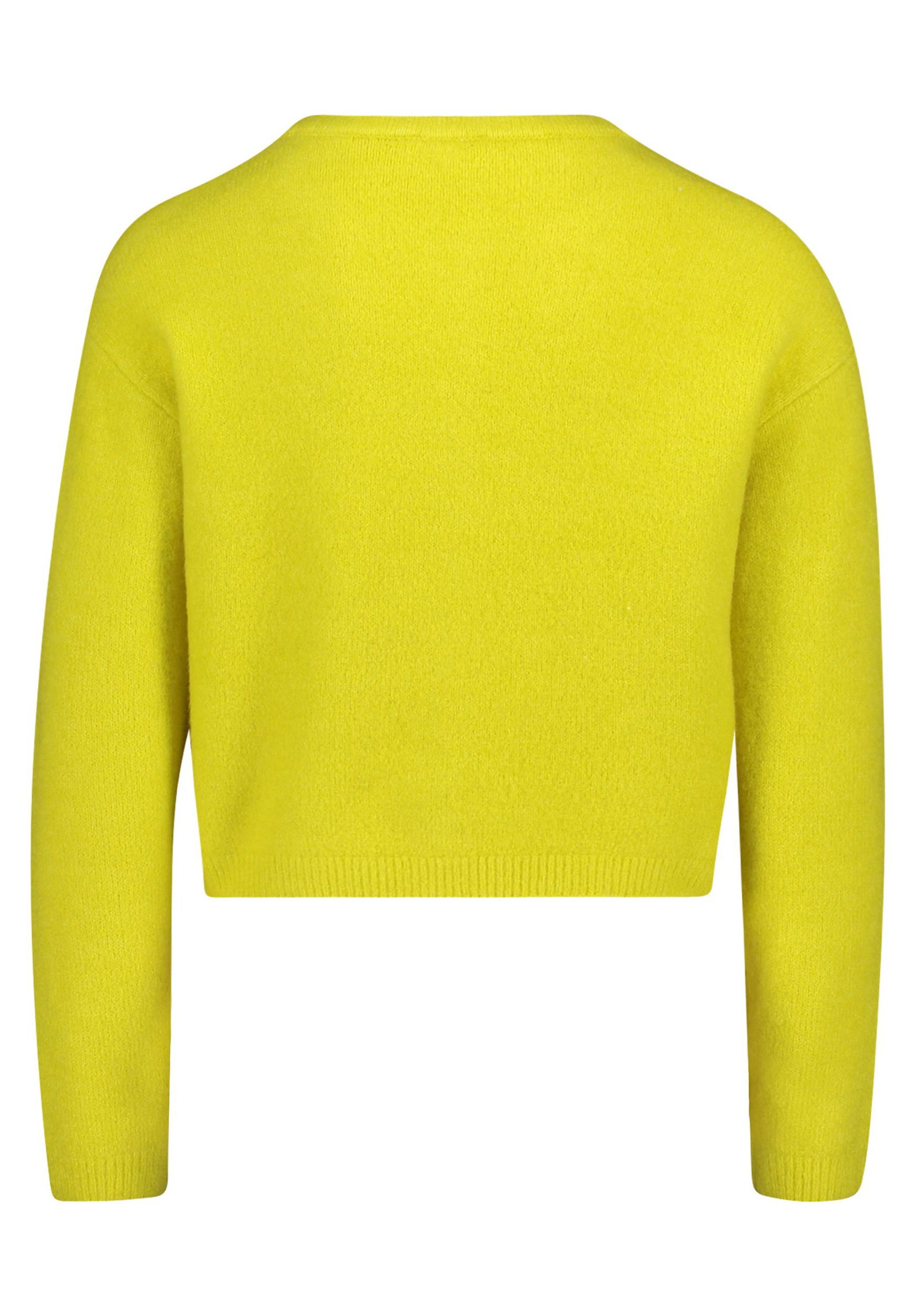 |  Strickjacke Kurz 1/1 Arm, Neon Yellow | 36