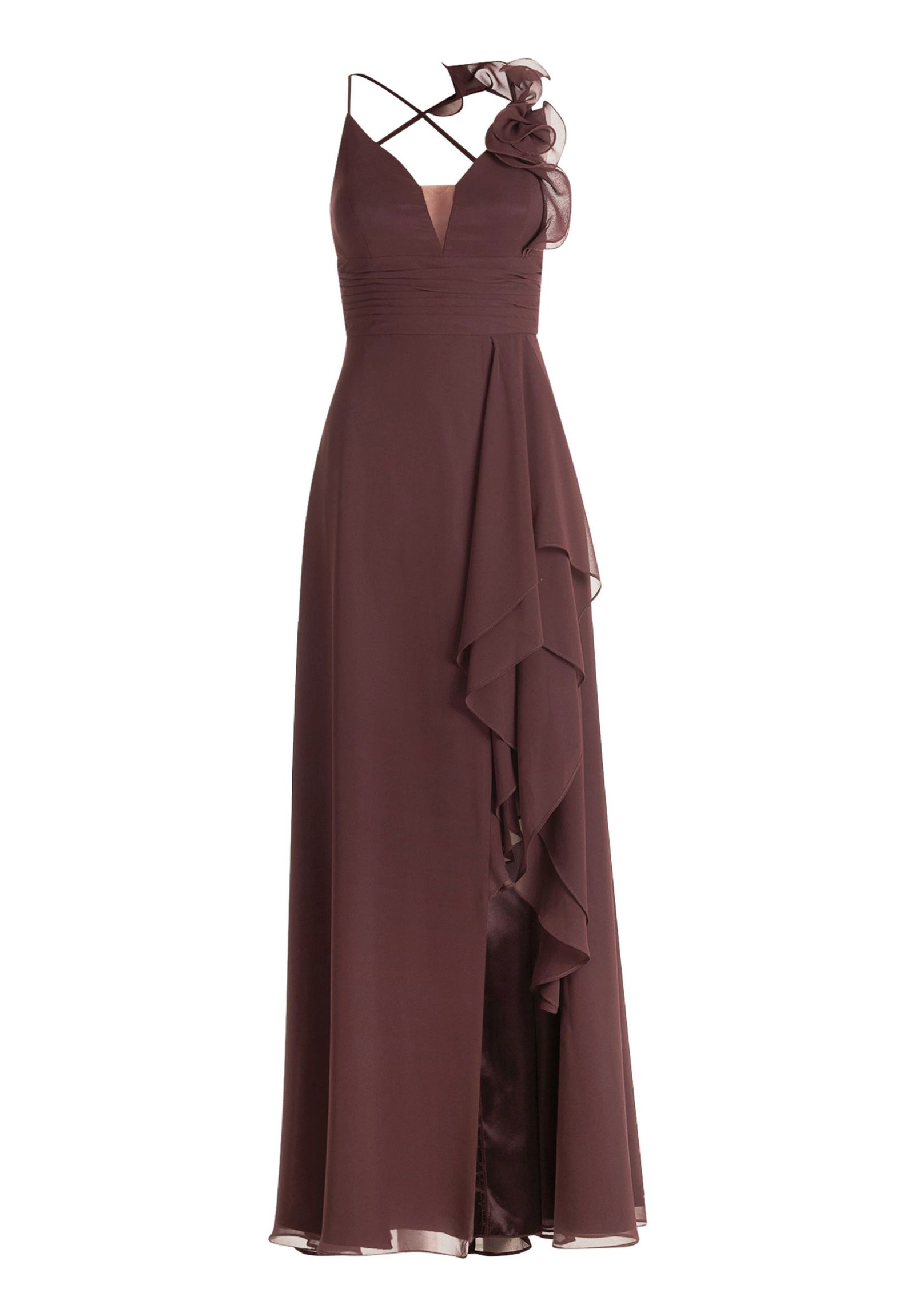 VM by Vera Mont |  VM by Vera Mont Langes Kleid  | 34 | dark maroon