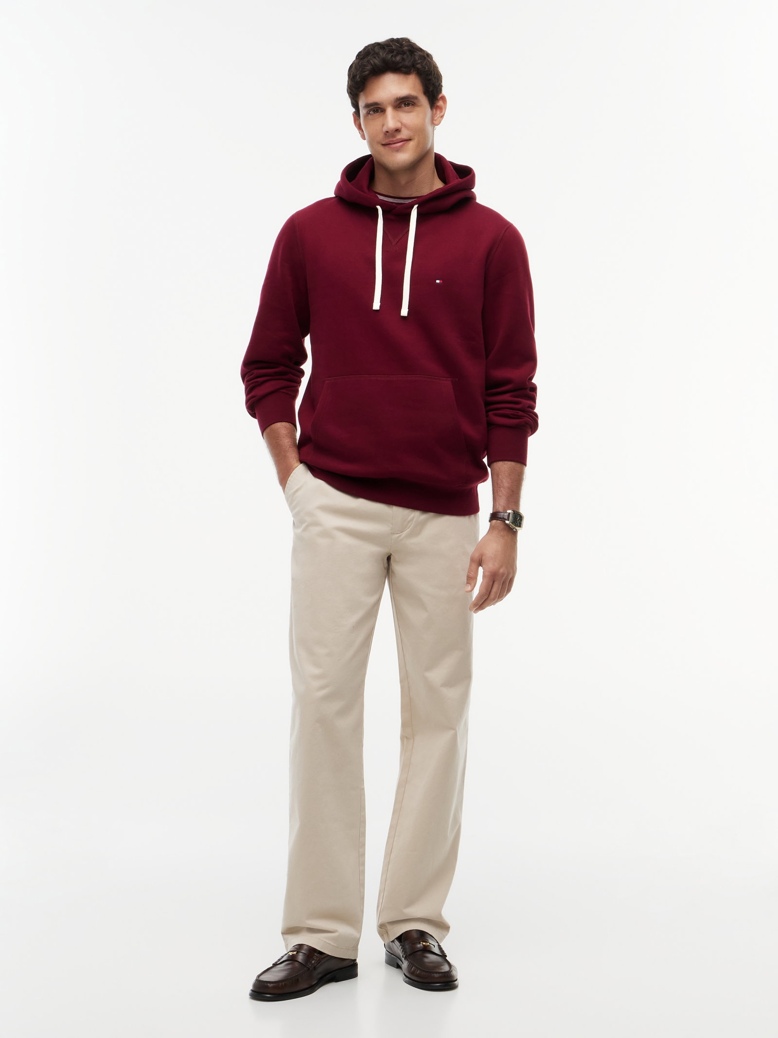 ESS SEASONAL FLEECE HOODY, PURPLE #5