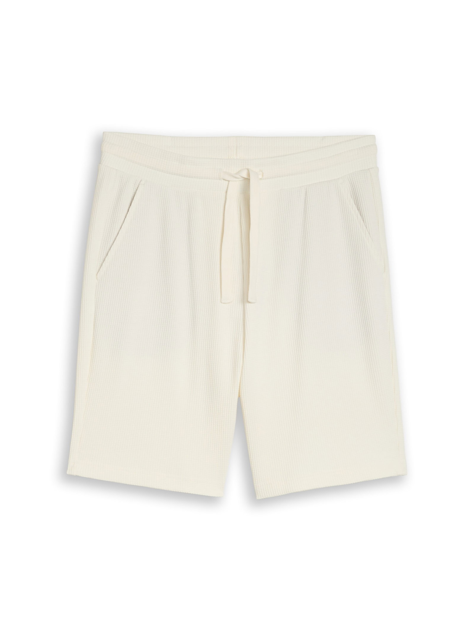 relaxed structured sweat short, Wool White #1