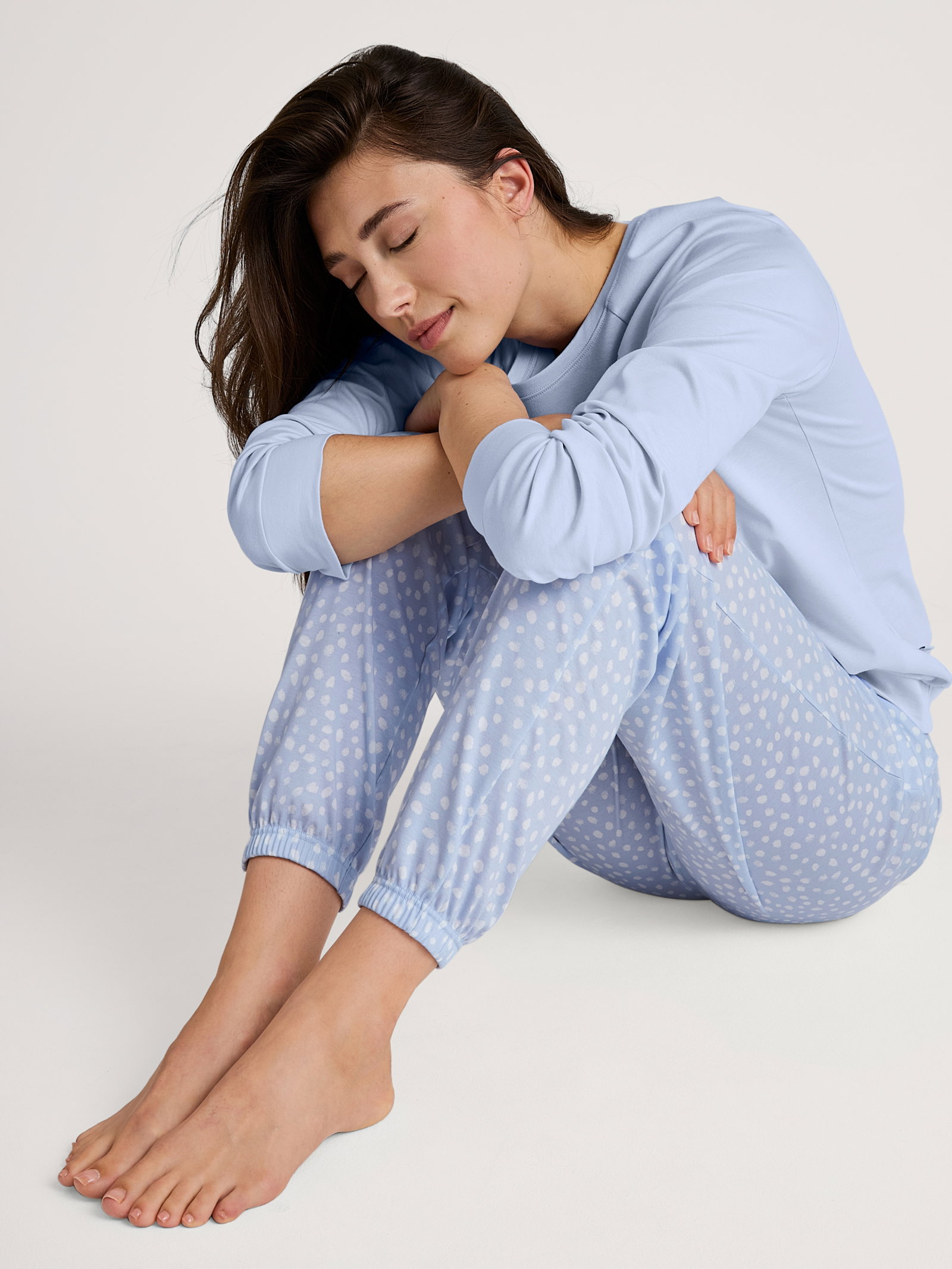 DAMEN Shirt langarm, harmony blue #7