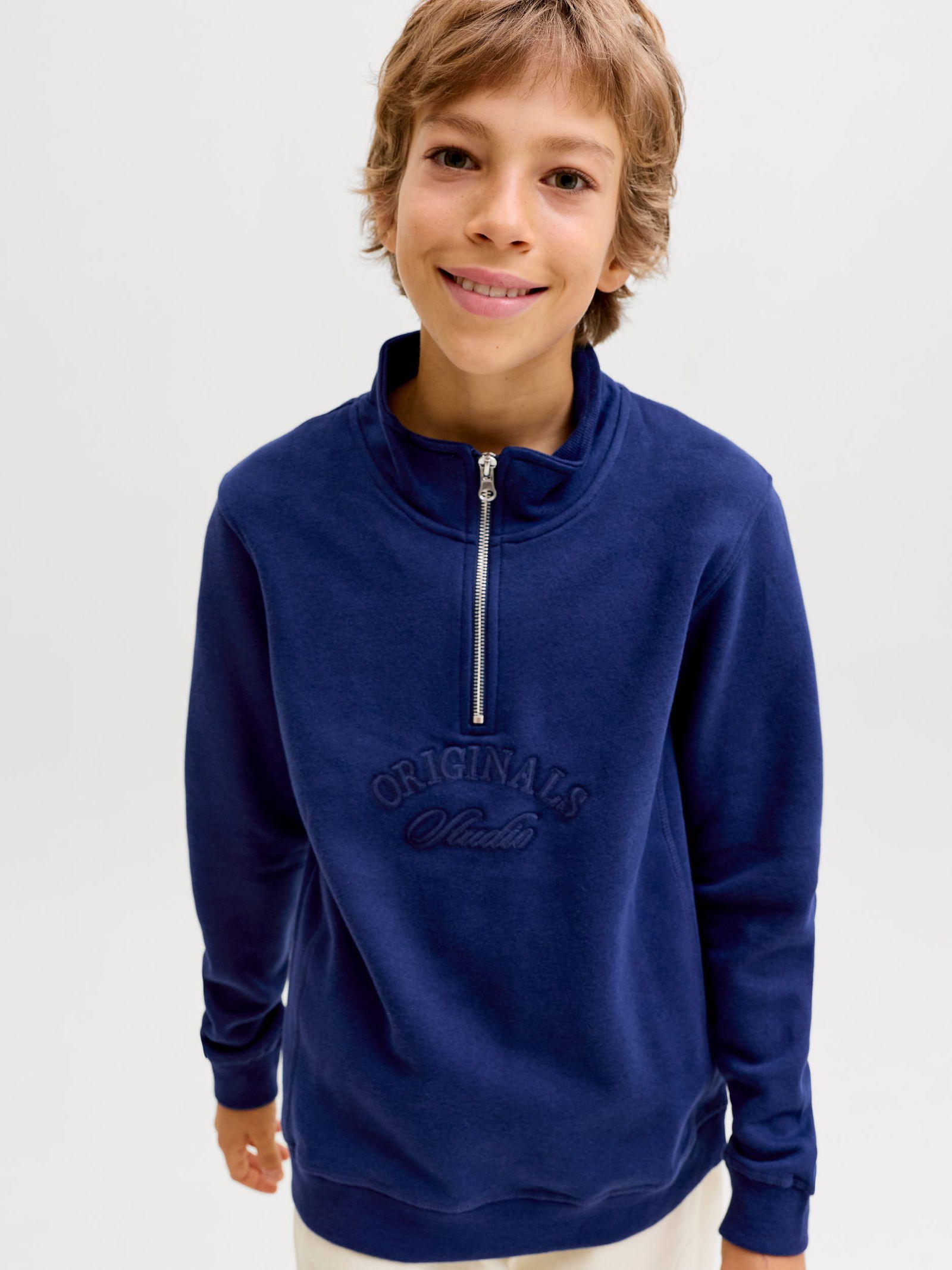 Jack&Jones |  JORBLEECKER BRANDING SWEAT HIGH N BF JNR | 152