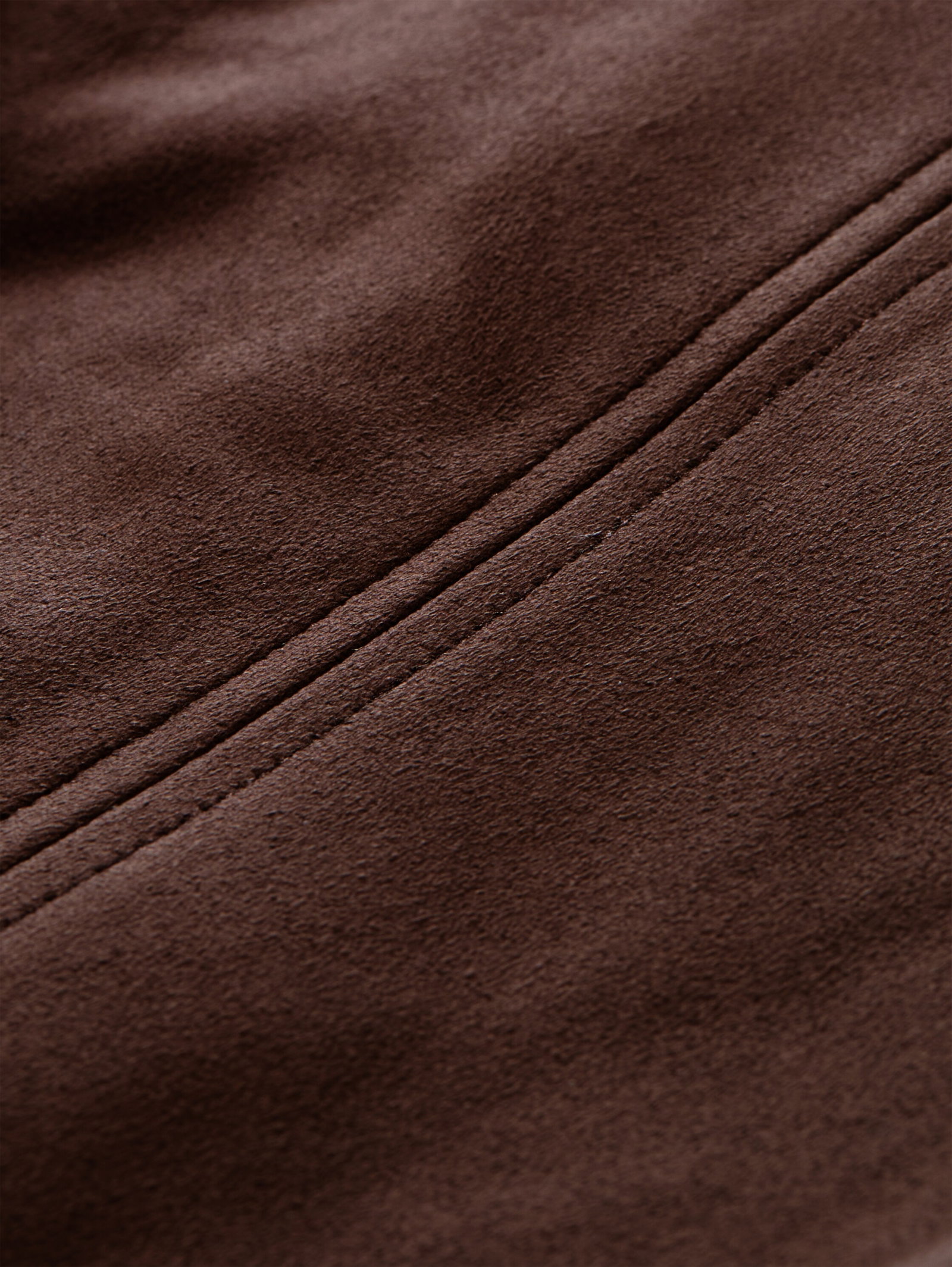 fake suede leather jacket, cool dark brown #2