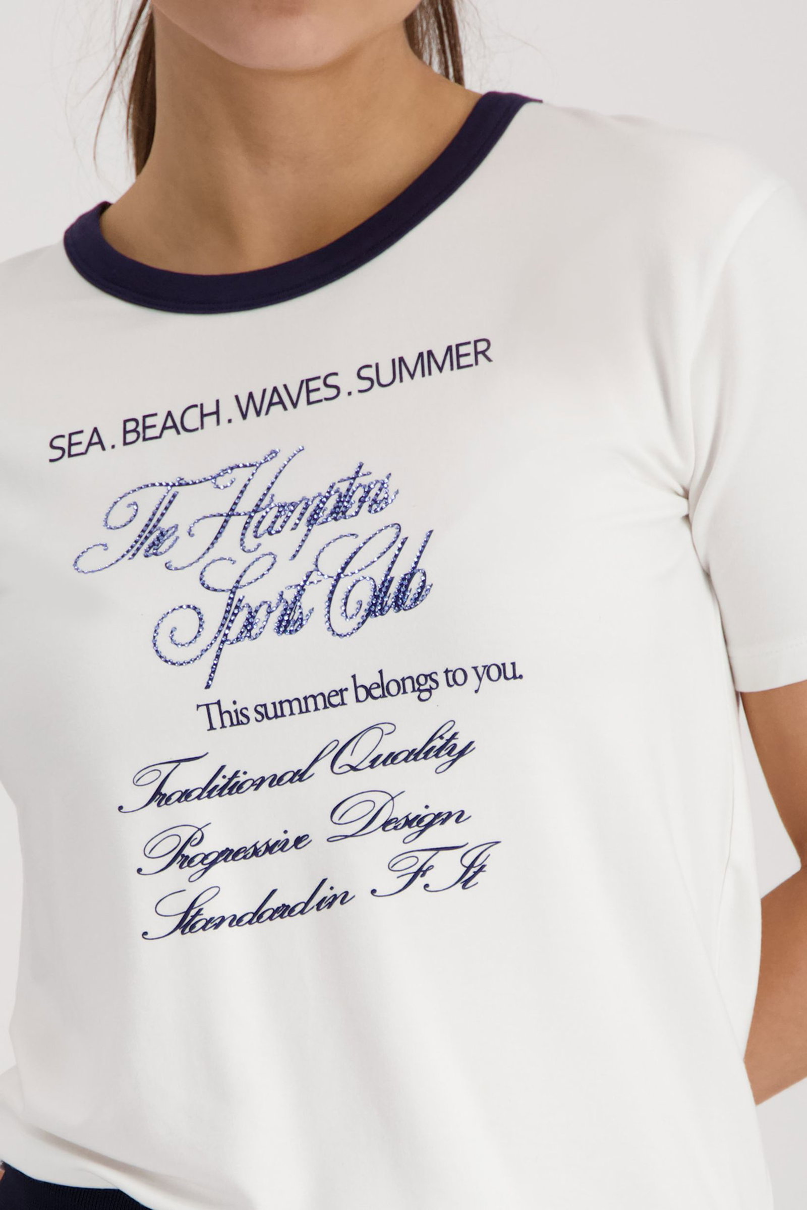 Monari |  T-Shirt, marine | 44 | marine