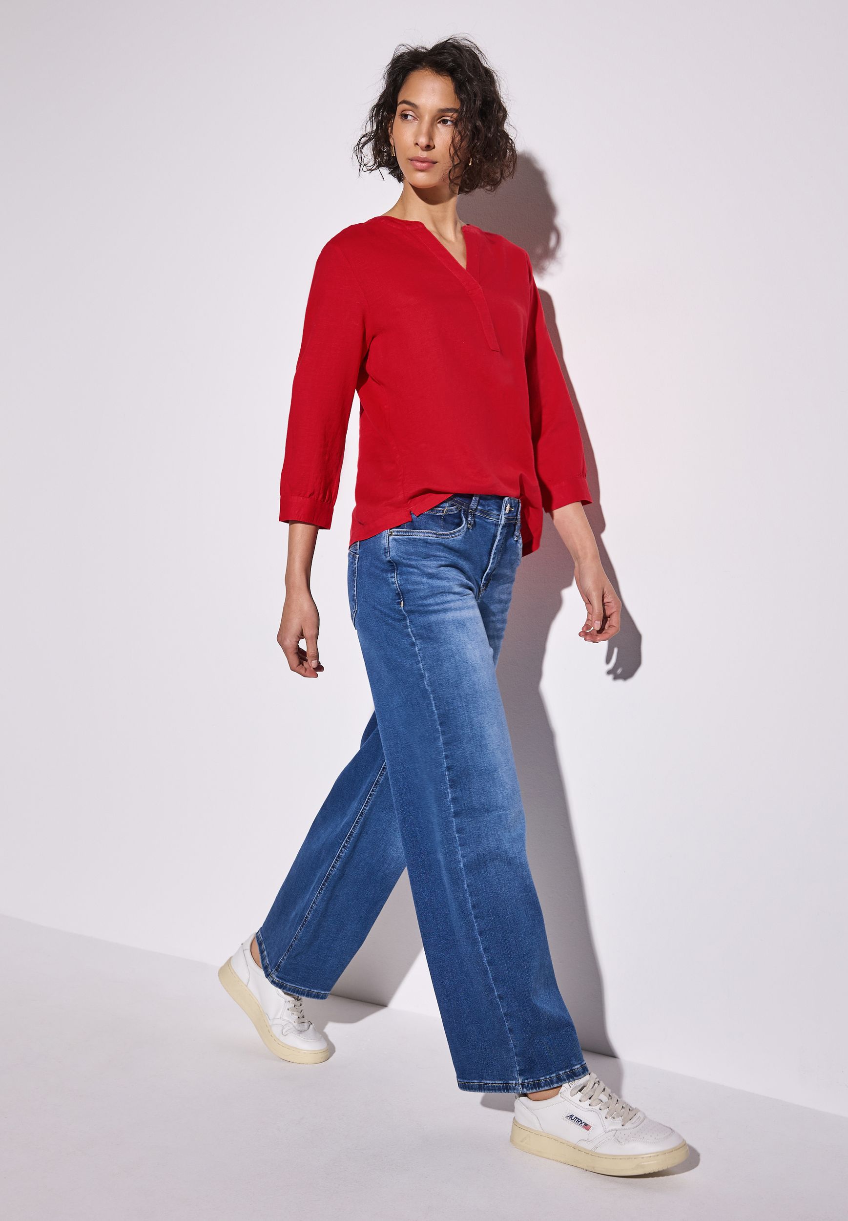 Street One |  Street One Druckbluse  | 38 | garden green